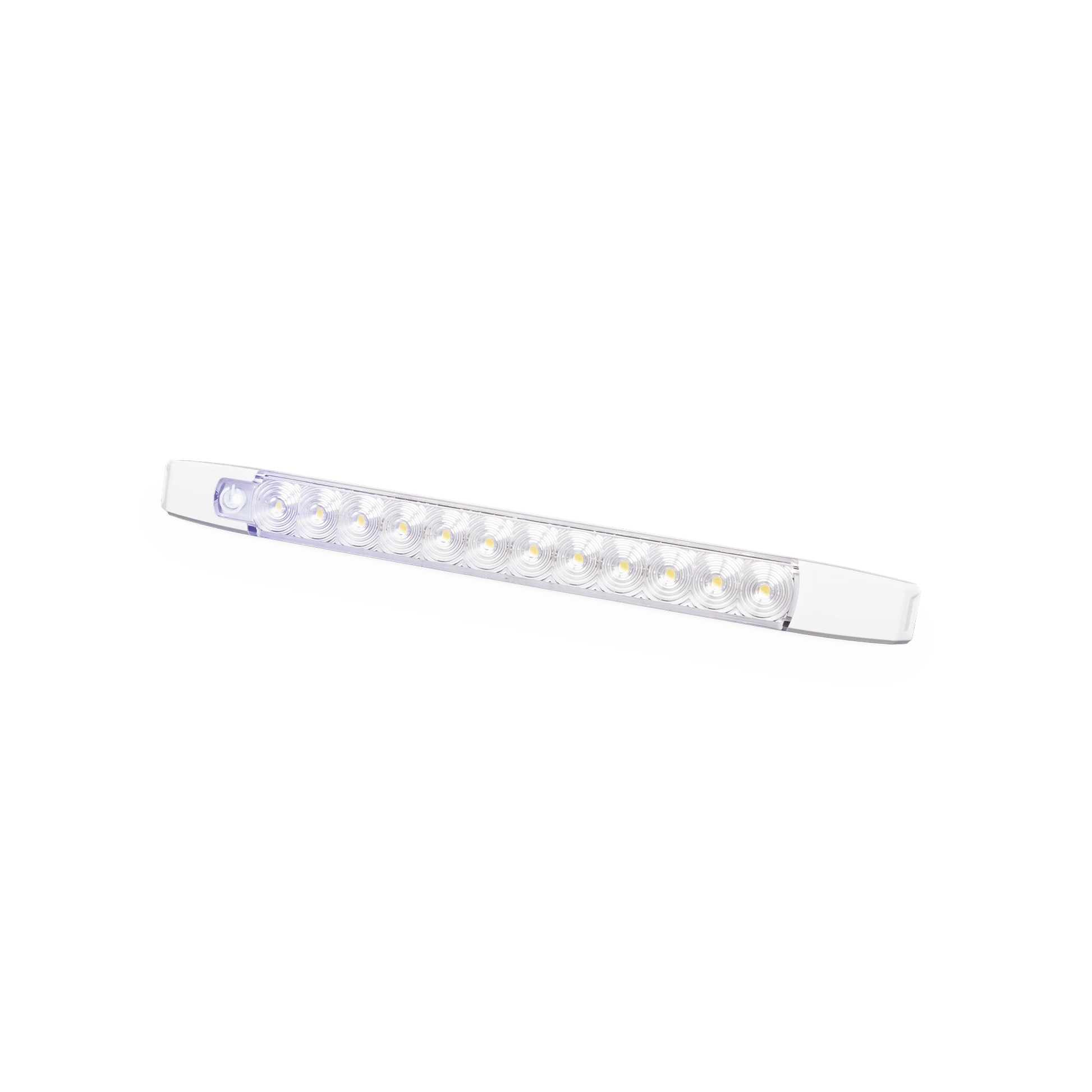 LUZ AUXILIAR LED RECTANGULAR, 12 LED, 12-24 VCC, 360 LÚMENES-Barras para Interior-ECCO-Bsai Seguridad & Controles