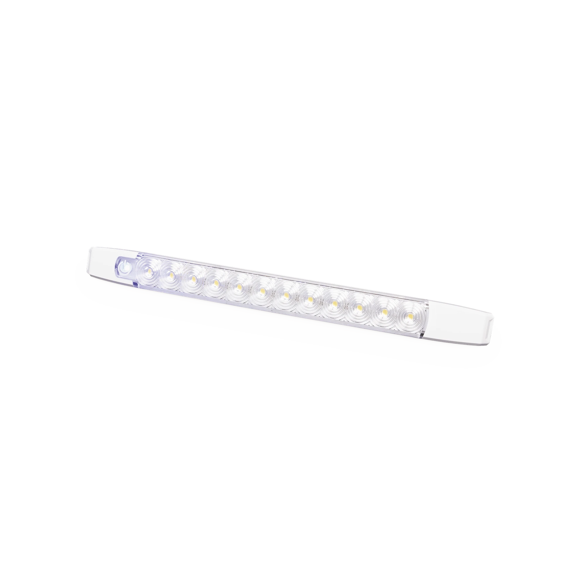 LUZ AUXILIAR LED RECTANGULAR, 12 LED, 12-24 VCC, 360 LÚMENES-Barras para Interior-ECCO-Bsai Seguridad & Controles