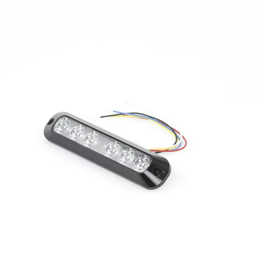 LUZ AUXILIAR SERIE X3705, 6 LEDS ULTRA BRILLANTES, COLOR ROJO / AZUL-Luces Perimetrales-ECCO-Bsai Seguridad & Controles