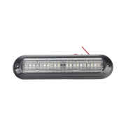 LUZ AUXILIAR ULTRA BRILLANTE IP67 DE 18 LEDS, COLOR ROJO/AZUL/AMBAR, CON MICA TRANSPARENTE Y BISEL NEGRO-Luces Auxiliares Vehiculares-EPCOM INDUSTRIAL SIGNALING-XLT1835RBA-Bsai Seguridad & Controles