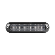 LUZ AUXILIAR ULTRA BRILLANTE IP67 DE 6 LEDS, COLOR CLARO, CON MICA TRANSPARENTE Y BISEL NEGRO-Luces Perimetrales-EPCOM INDUSTRIAL SIGNALING-Bsai Seguridad & Controles