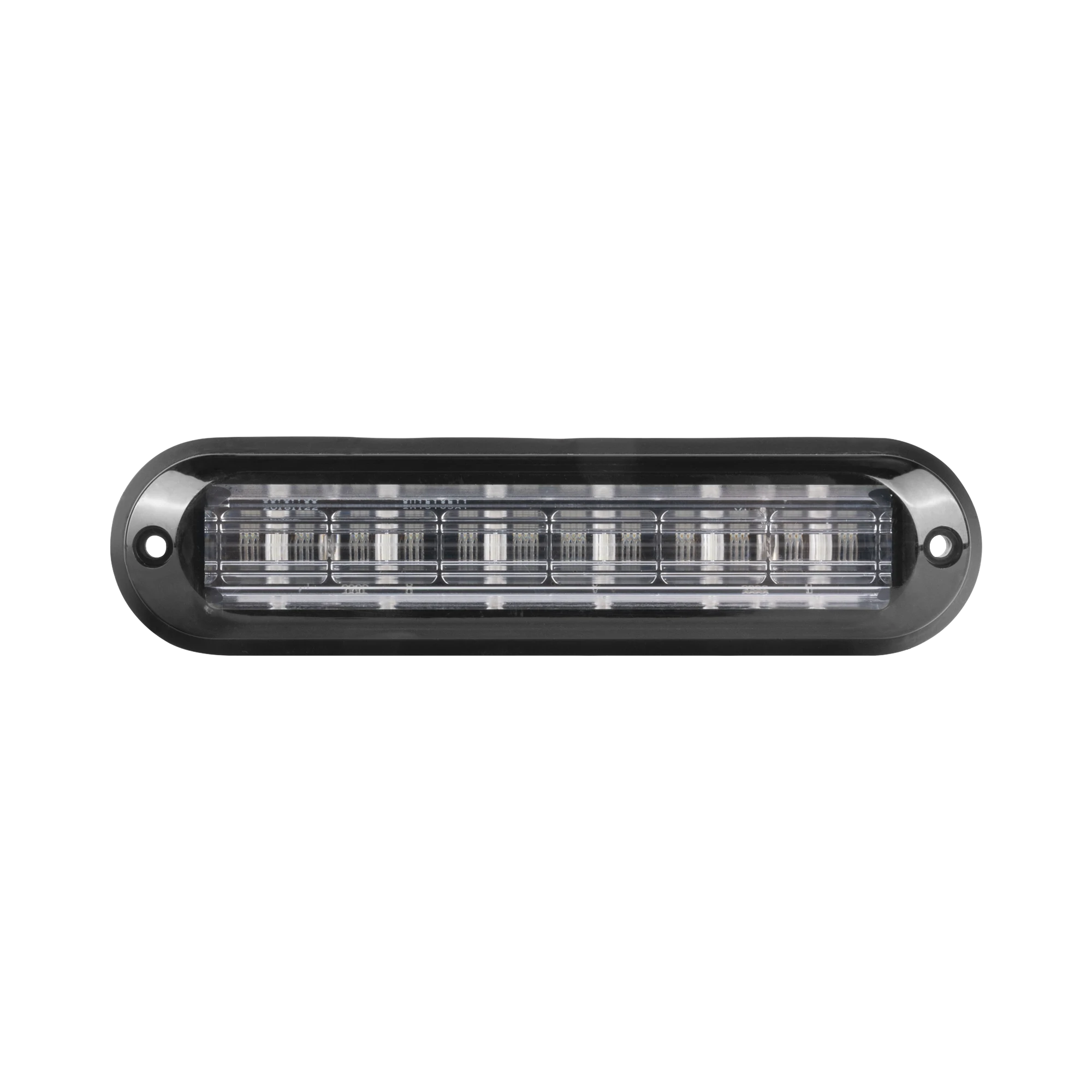 LUZ AUXILIAR ULTRA BRILLANTE IP67 DE 6 LEDS, COLOR CLARO, CON MICA TRANSPARENTE Y BISEL NEGRO-Luces Perimetrales-EPCOM INDUSTRIAL SIGNALING-Bsai Seguridad & Controles