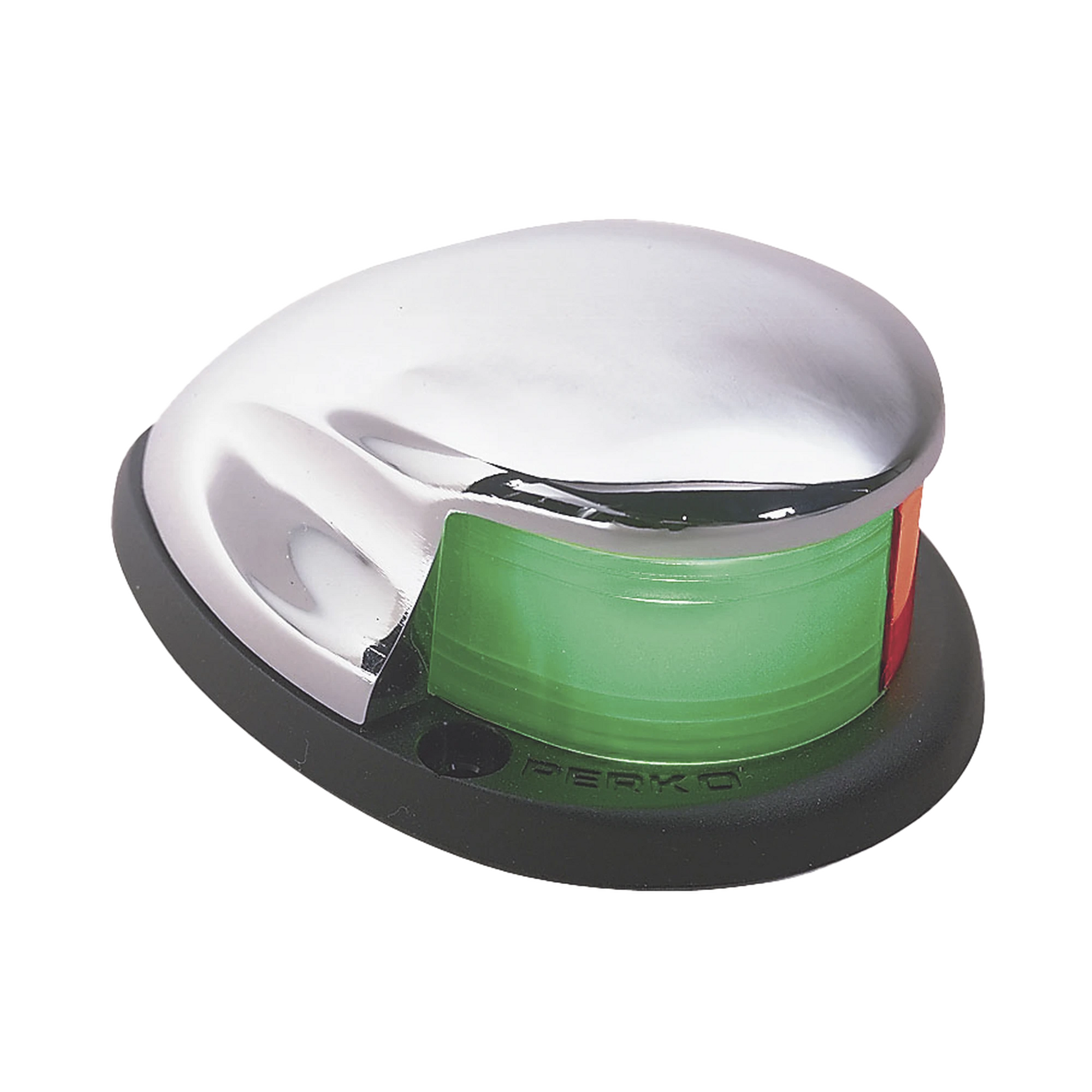 LUZ BI-COLOR DE MONTAJE HORIZONTAL CON CARCASA CROMADA PARA EMBARCACIONES A MOTOR MENORES DE 20 METROS-Soluciones Marinas-PERKO-Bsai Seguridad & Controles