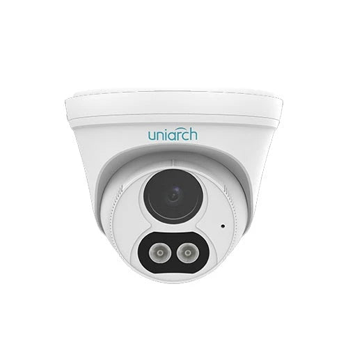 CAMARA IP TURRET IPC-T213-APF28W COLORHUNTER / 3MP / LUZ DUAL / UNIARCH BY UNV / ULTRA265/ LENTE 2.8MM / IP67 / DWDR / MIC INCLUIDO / DIGITAL DEFOG / 30 MTS IR / POE + 12VDC / 3-AXIS / LUZ BLANCA 15 MTS-Cámaras IP-UNIARCH BY UNV-IPC-T213-APF28W-Bsai Seguridad & Controles