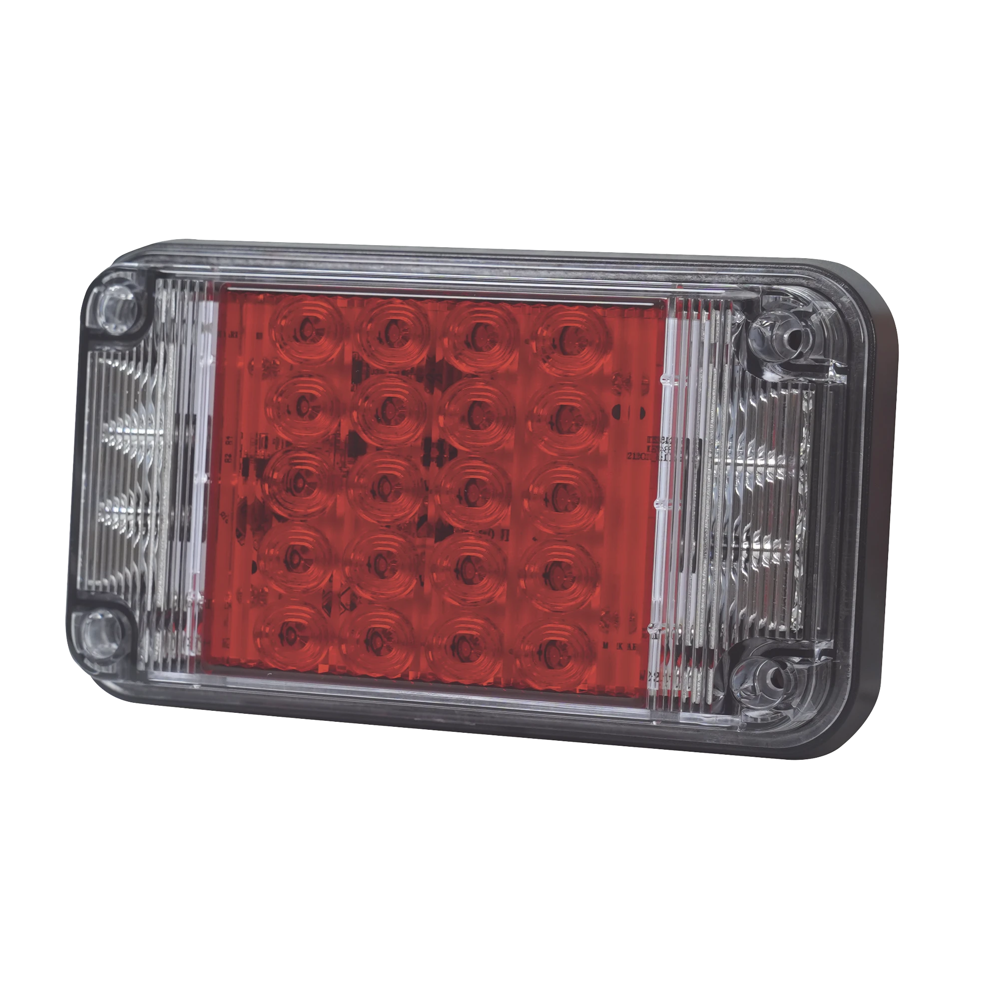 LUZ DE ADVERTENCIA DE 7X4", COLOR ROJO, CON LUCES DE TRABAJO, IDEAL PARA AMBULANCIAS-Luces Auxiliares-EPCOM INDUSTRIAL SIGNALING-Bsai Seguridad & Controles