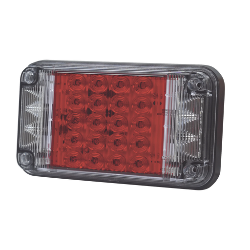 LUZ DE ADVERTENCIA DE 7X4", COLOR ROJO, CON LUCES DE TRABAJO, IDEAL PARA AMBULANCIAS-Luces Auxiliares-EPCOM INDUSTRIAL SIGNALING-XLTE2345R-Bsai Seguridad & Controles