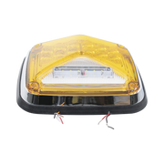 LUZ DE ADVERTENCIA DE 8 X 6, COLOR ÁMBAR, CON LUZ DE TRABAJO CLARA, IDEAL PARA AMBULANCIAS-Luces Perimetrales-EPCOM INDUSTRIAL SIGNALING-Bsai Seguridad & Controles