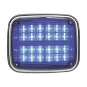 LUZ DE ADVERTENCIA DE 8 X 6", COLOR AZUL, SAE, IP67, IDEAL PARA AMBULANCIAS-Luces Auxiliares-EPCOM INDUSTRIAL SIGNALING-Bsai Seguridad & Controles