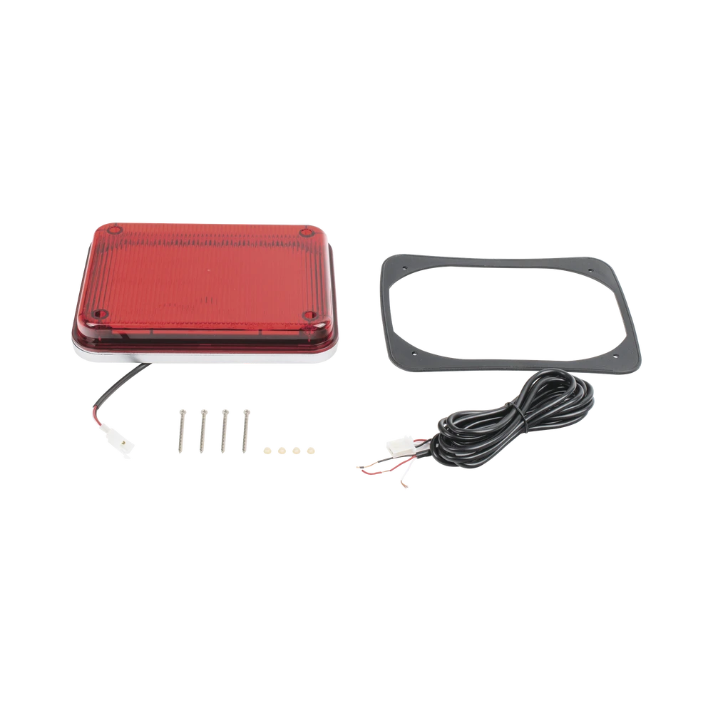 LUZ DE ADVERTENCIA DE 9X7, COLOR ROJO, IDEAL PARA AMBULANCIAS-Luces Perimetrales-EPCOM INDUSTRIAL SIGNALING-Bsai Seguridad & Controles