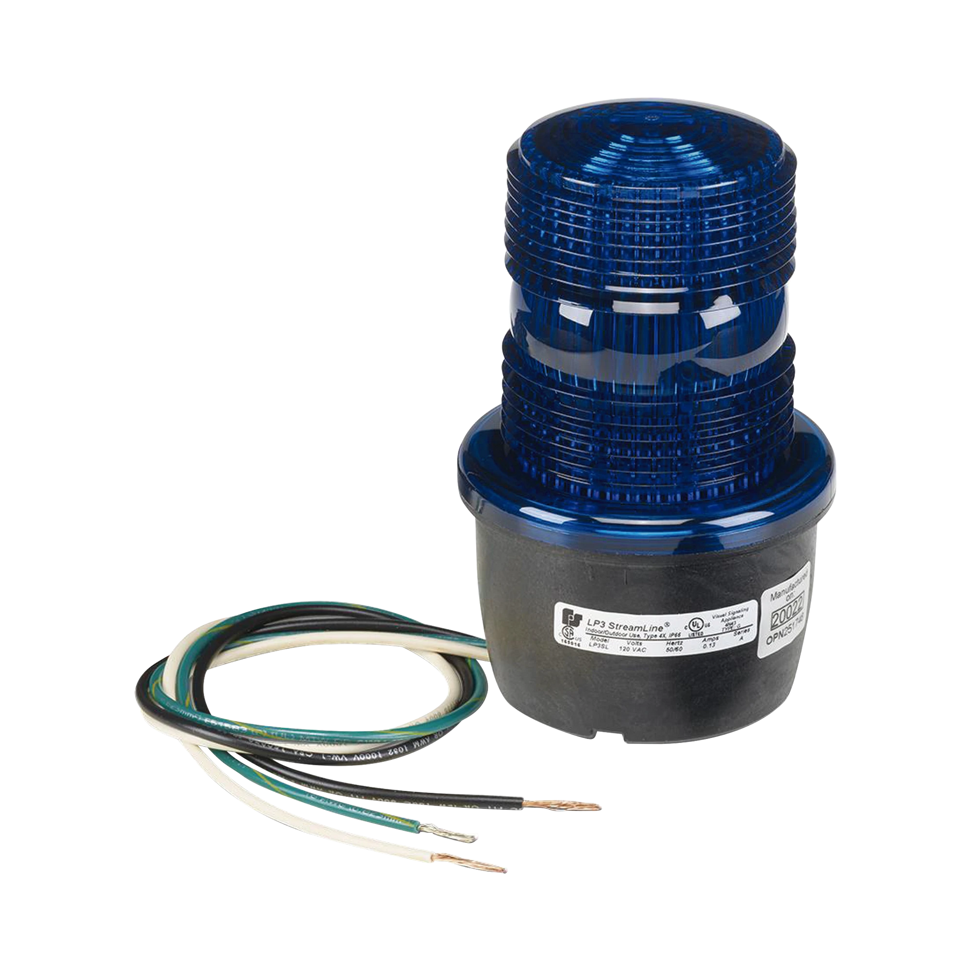 LUZ DE ADVERTENCIA LED SERIE STREAMLINE, 120 VCA, MONTAJE TIPO T, AZUL-Luces Perimetrales-FEDERAL SIGNAL INDUSTRIAL-Bsai Seguridad & Controles