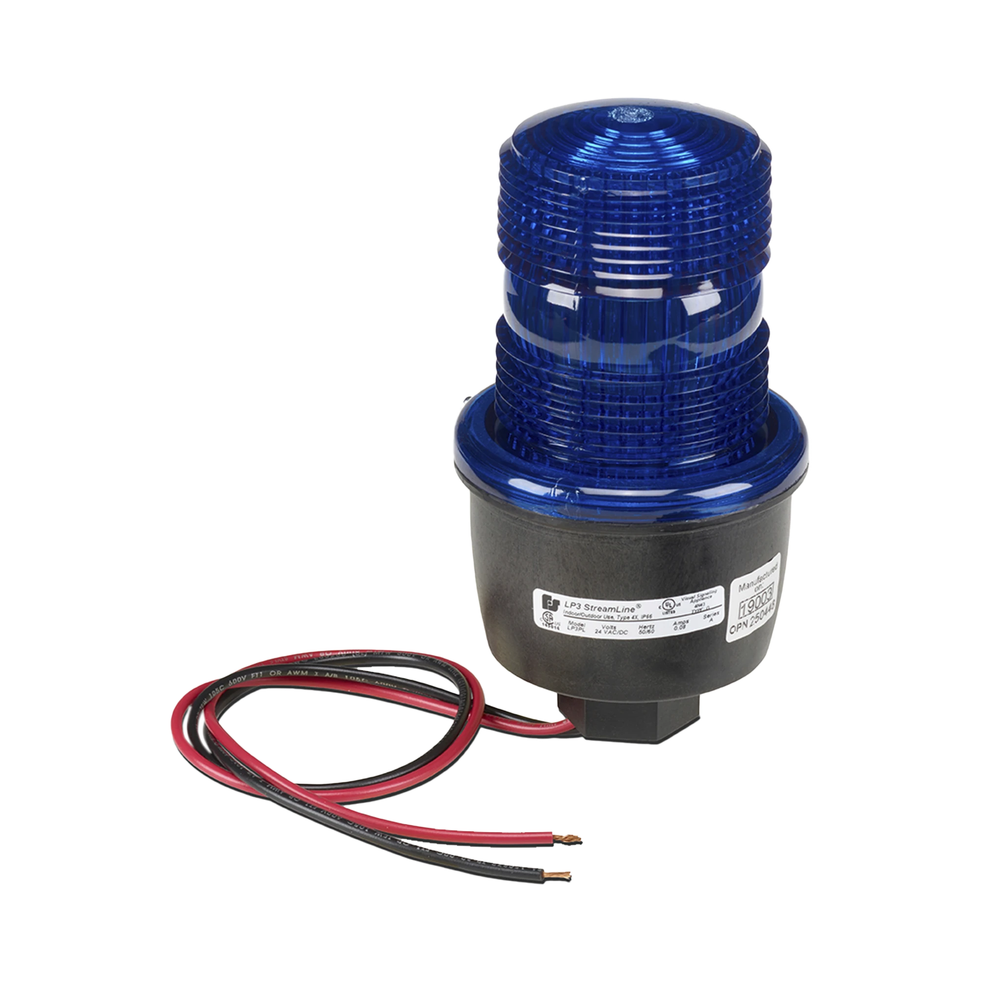 LUZ DE ADVERTENCIA LED SERIE STREAMLINE, 24 VCD, MONTAJE EN TUBO, AZUL-Luces Auxiliares Vehiculares-FEDERAL SIGNAL INDUSTRIAL-Bsai Seguridad & Controles