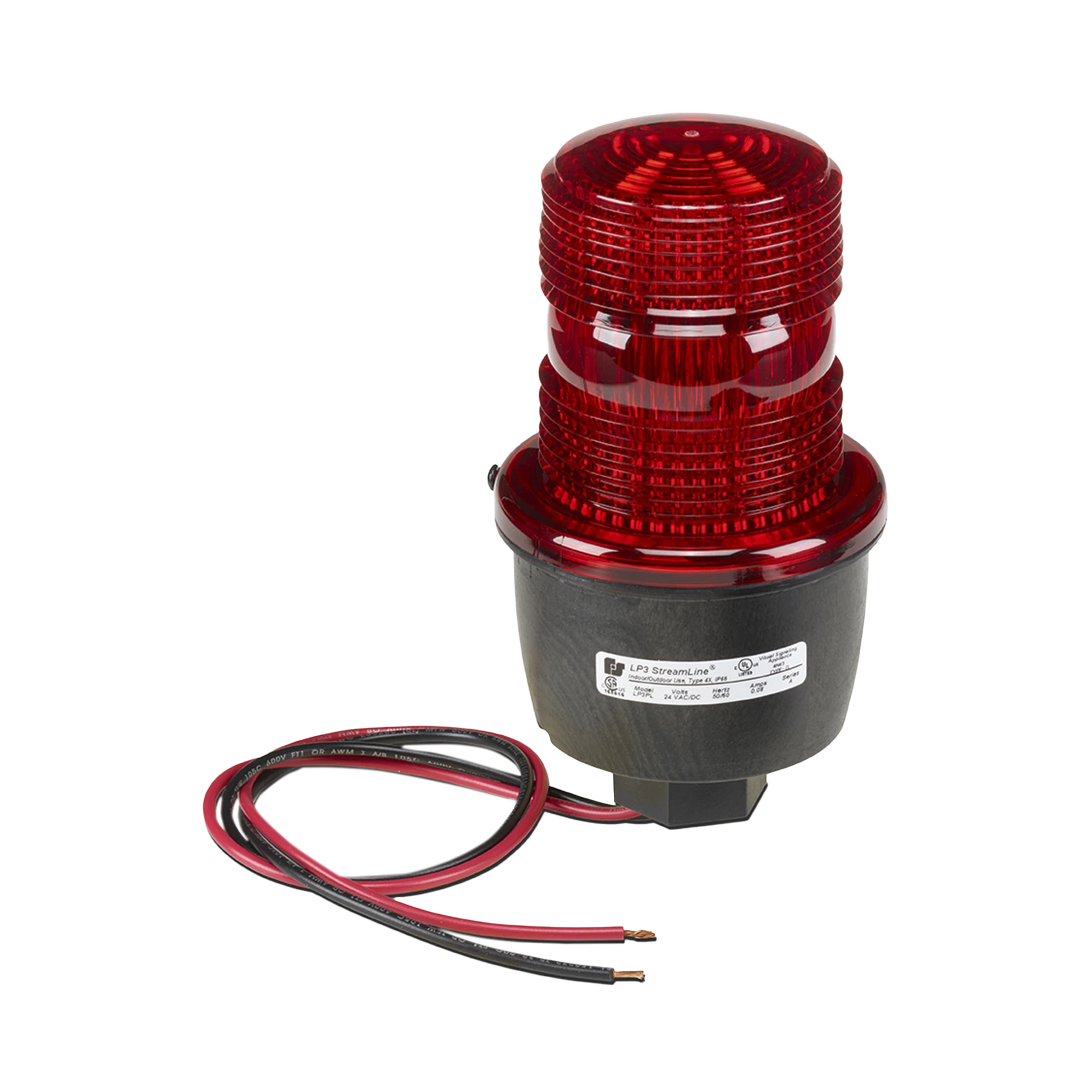 LUZ DE ADVERTENCIA LED SERIE STREAMLINE, 24 VCD, MONTAJE EN TUBO, ROJO-Luces Perimetrales-FEDERAL SIGNAL INDUSTRIAL-Bsai Seguridad & Controles