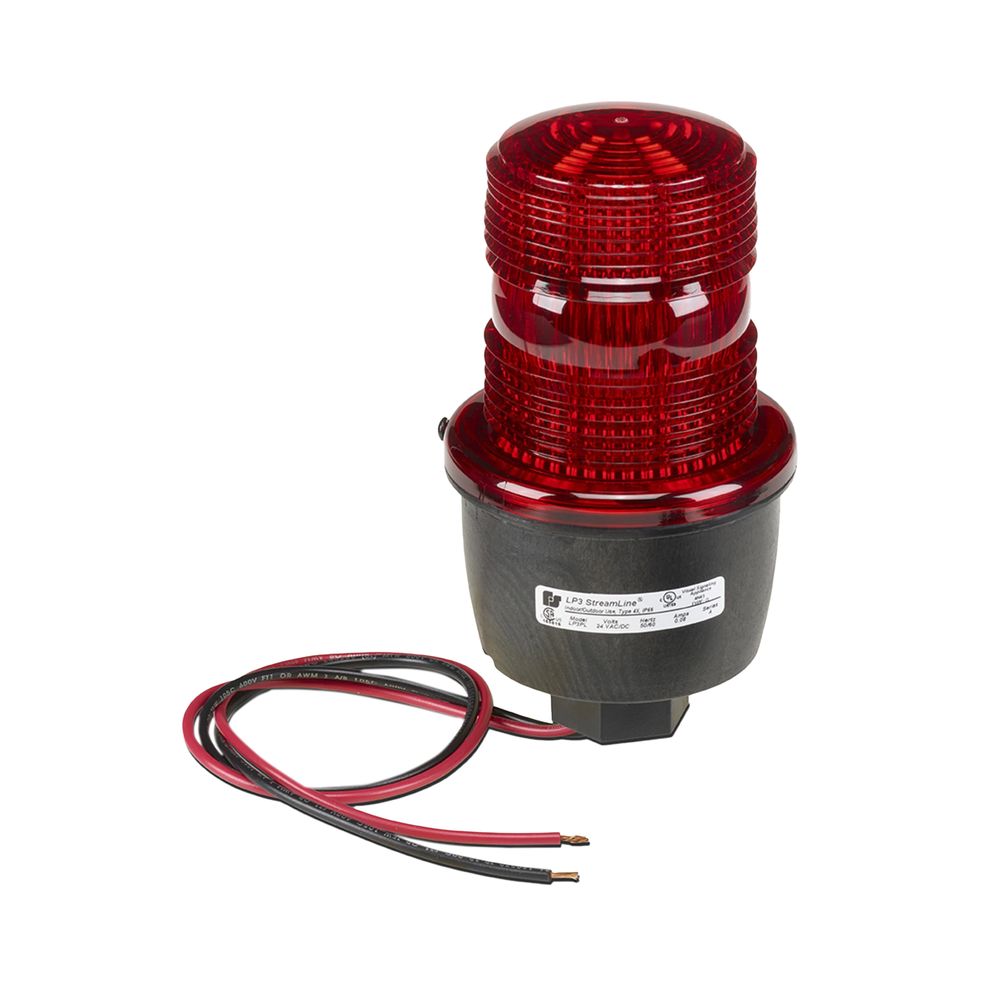 LUZ DE ADVERTENCIA LED SERIE STREAMLINE, 24 VCD, MONTAJE EN TUBO, ROJO-Luces Perimetrales-FEDERAL SIGNAL INDUSTRIAL-Bsai Seguridad & Controles