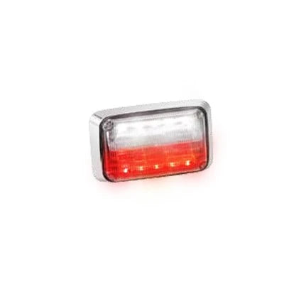 LUZ DE ADVERTENCIA QUADRAFLARE LED CON FLASHER INTEGRADO Y MICA TRANSPARENTE, EN COMBINACIÓN DE COLORES ROJO Y CLARO.-Luces Perimetrales-FEDERAL SIGNAL-Bsai Seguridad & Controles