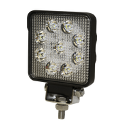 LUZ DE TRABAJO CUADRADA ULTRA BRILLANTE, 9 LED,1450 LUMENES, 12-24 VCD-Luces Perimetrales-ECCO-Bsai Seguridad & Controles