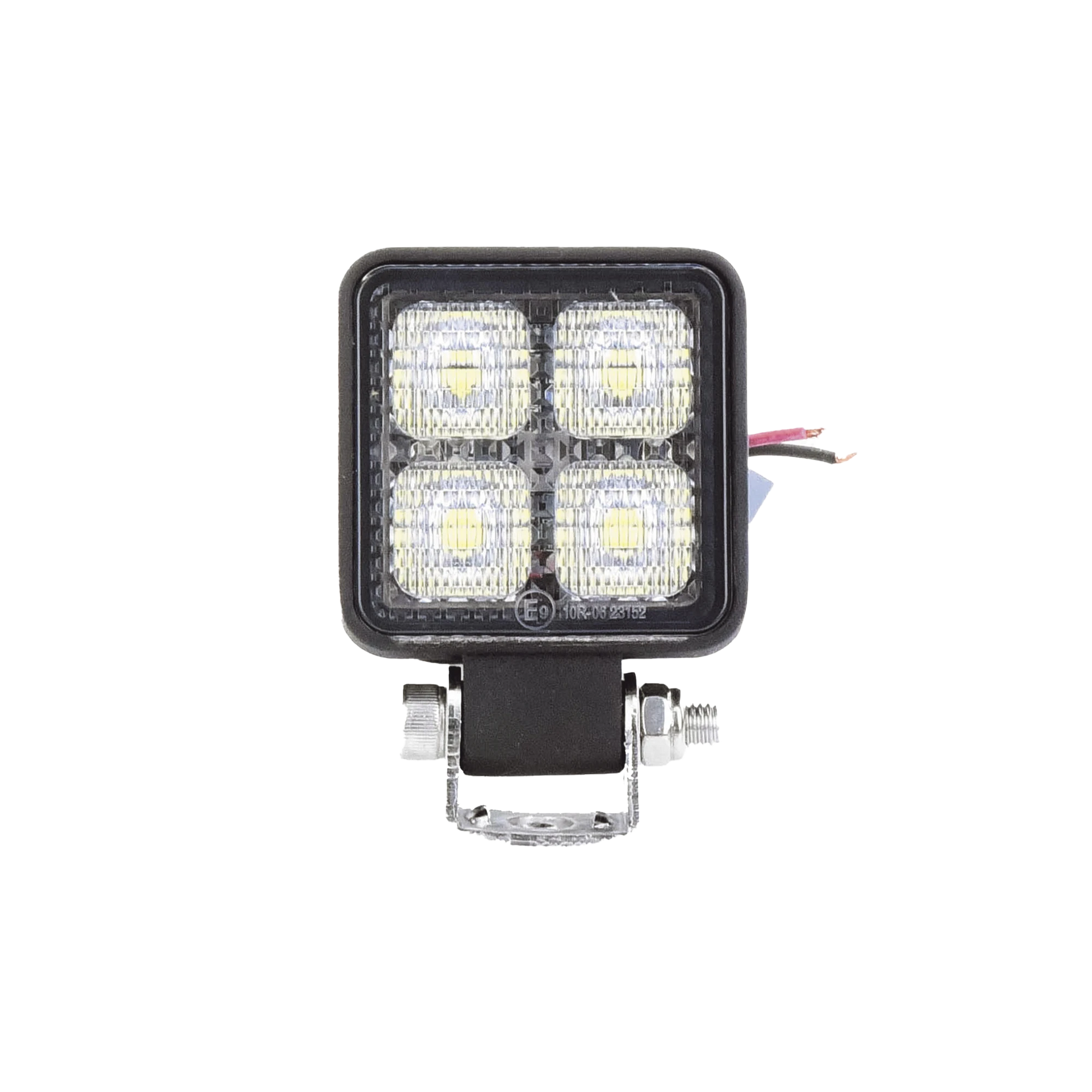 LUZ DE TRABAJO DE 4 LED DE 10 WATT, 12-24 VCD, 800 LÚMENES-Luces Auxiliares Vehiculares-ECCO-Bsai Seguridad & Controles