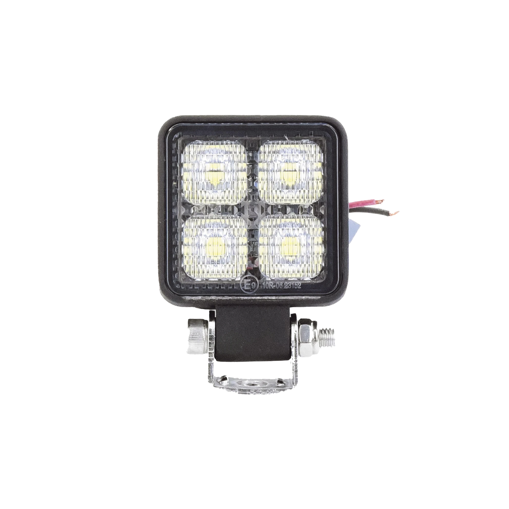 LUZ DE TRABAJO DE 4 LED DE 10 WATT, 12-24 VCD, 800 LÚMENES-Luces Auxiliares Vehiculares-ECCO-Bsai Seguridad & Controles