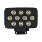 LUZ DE TRABAJO ULTRA BRILLANTE CUADRADA, 10 LED, 8937 LÚMENES, 12-24 VCD-Luces Auxiliares Vehiculares-ECCO-Bsai Seguridad & Controles