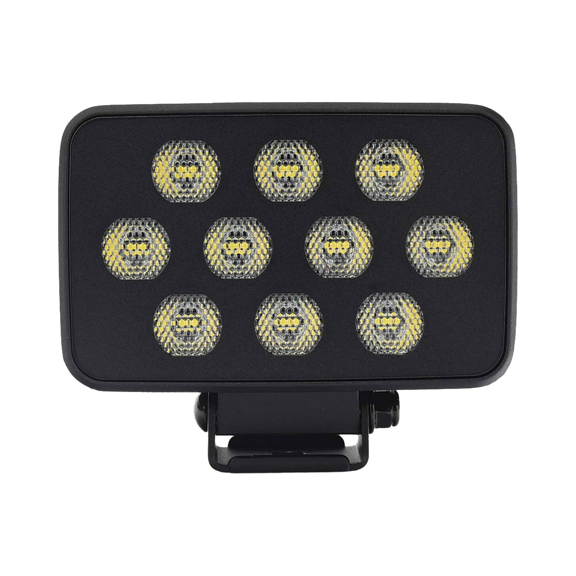 LUZ DE TRABAJO ULTRA BRILLANTE CUADRADA, 10 LED, 8937 LÚMENES, 12-24 VCD-Luces Auxiliares Vehiculares-ECCO-Bsai Seguridad & Controles
