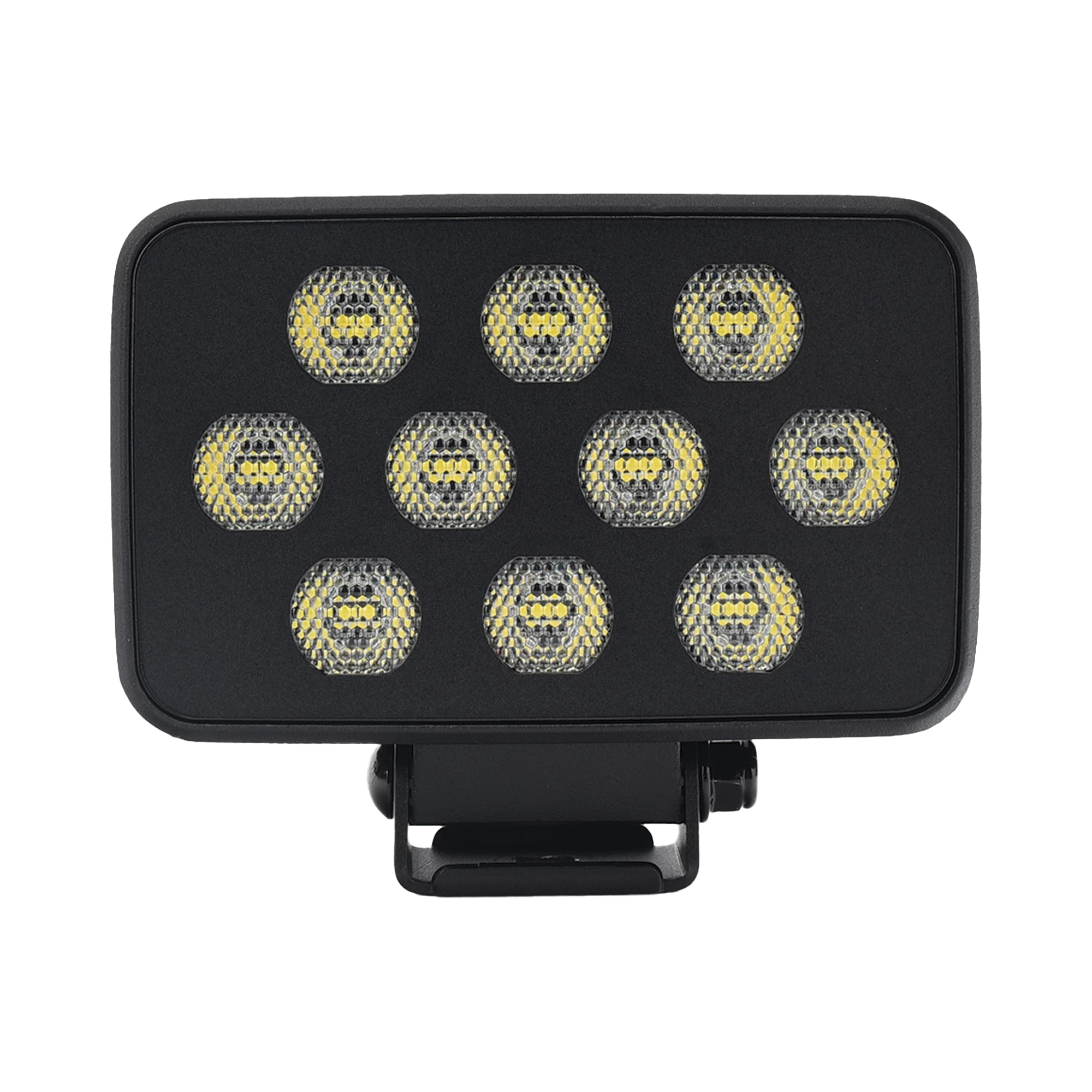 LUZ DE TRABAJO ULTRA BRILLANTE CUADRADA, 10 LED, 8937 LÚMENES, 12-24 VCD-Luces Auxiliares Vehiculares-ECCO-Bsai Seguridad & Controles