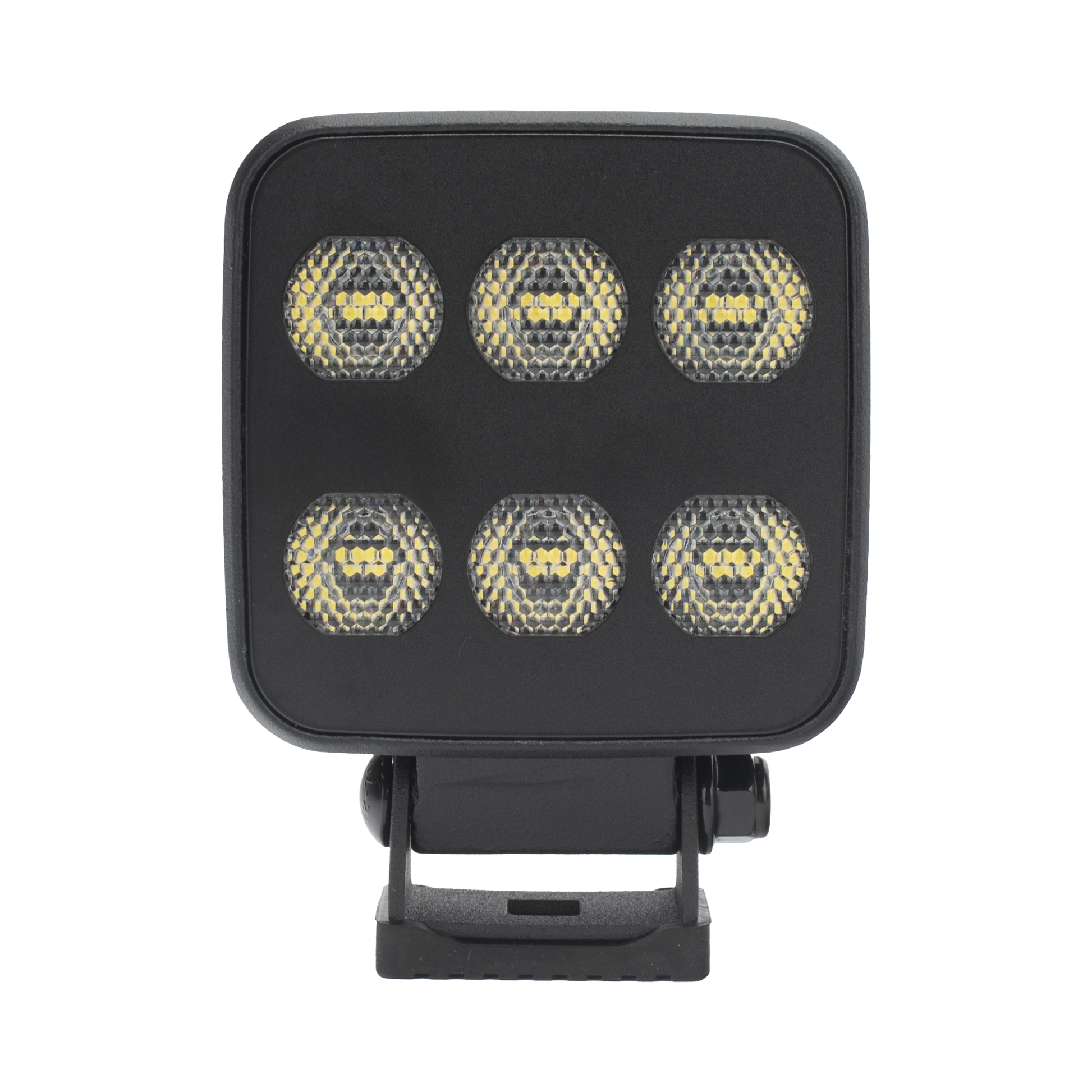 LUZ DE TRABAJO ULTRA BRILLANTE CUADRADA, 6 LED, 6552 LÚMENES, 12-24 VCD-Luces Auxiliares Vehiculares-ECCO-Bsai Seguridad & Controles