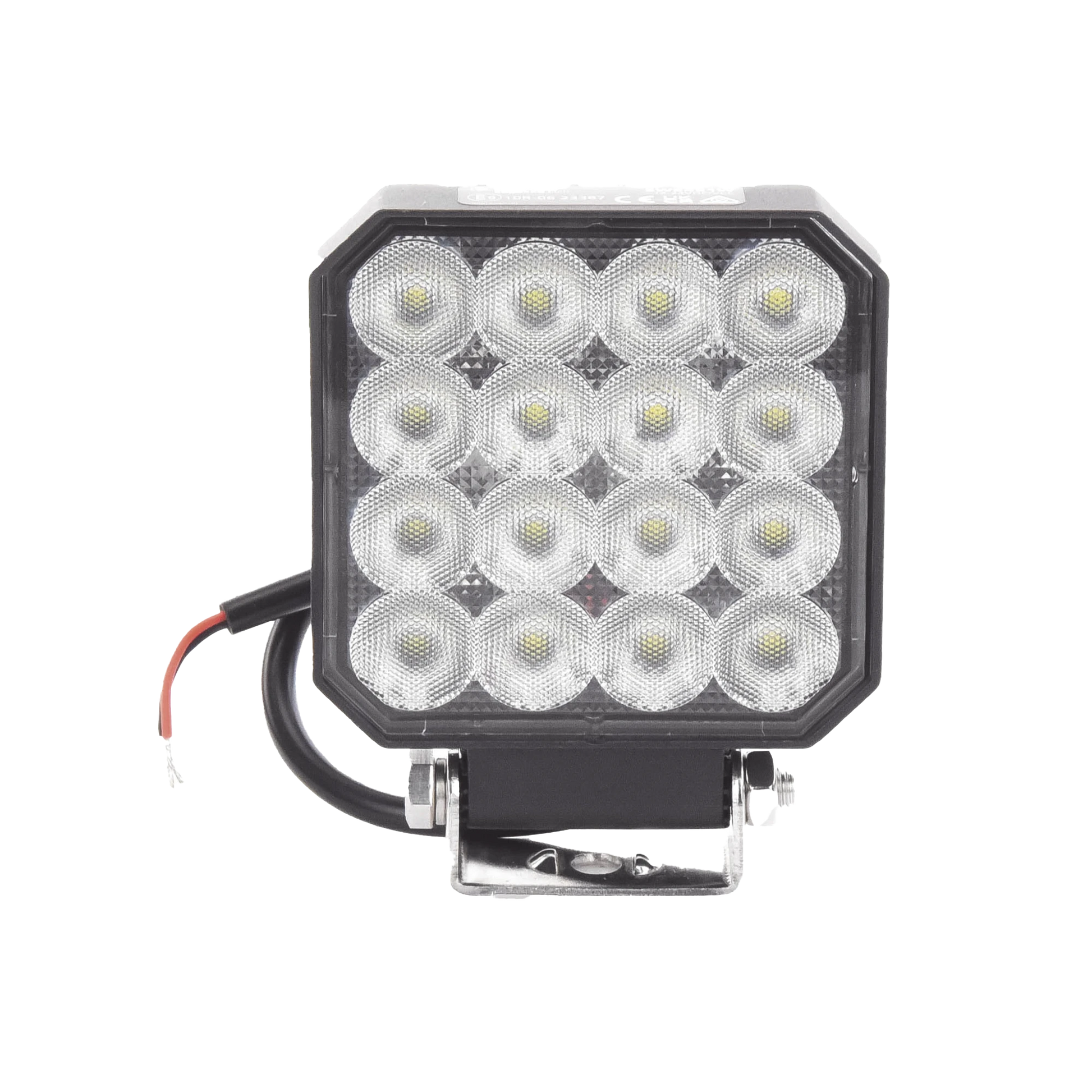 LUZ DE TRABAJO ULTRA BRILLANTE, 16 LED, 1655 LÚMENES, 12-24 VCD-Luces Auxiliares Vehiculares-ECCO-Bsai Seguridad & Controles