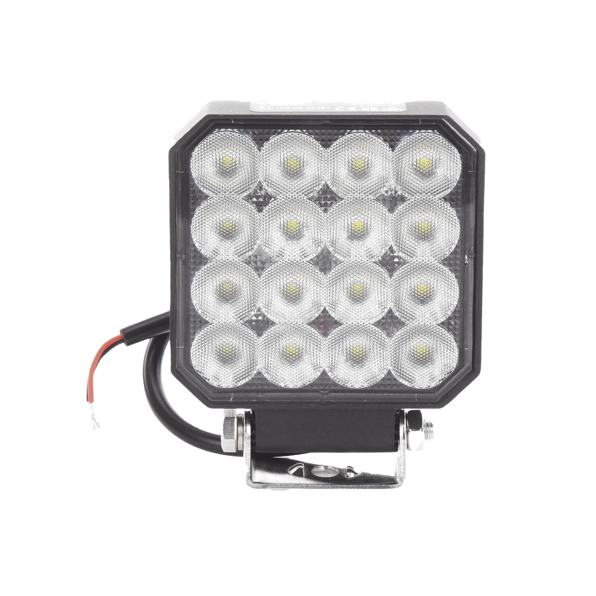 LUZ DE TRABAJO ULTRA BRILLANTE, 16 LED, 1655 LÚMENES, 12-24 VCD-Luces Auxiliares Vehiculares-ECCO-Bsai Seguridad & Controles