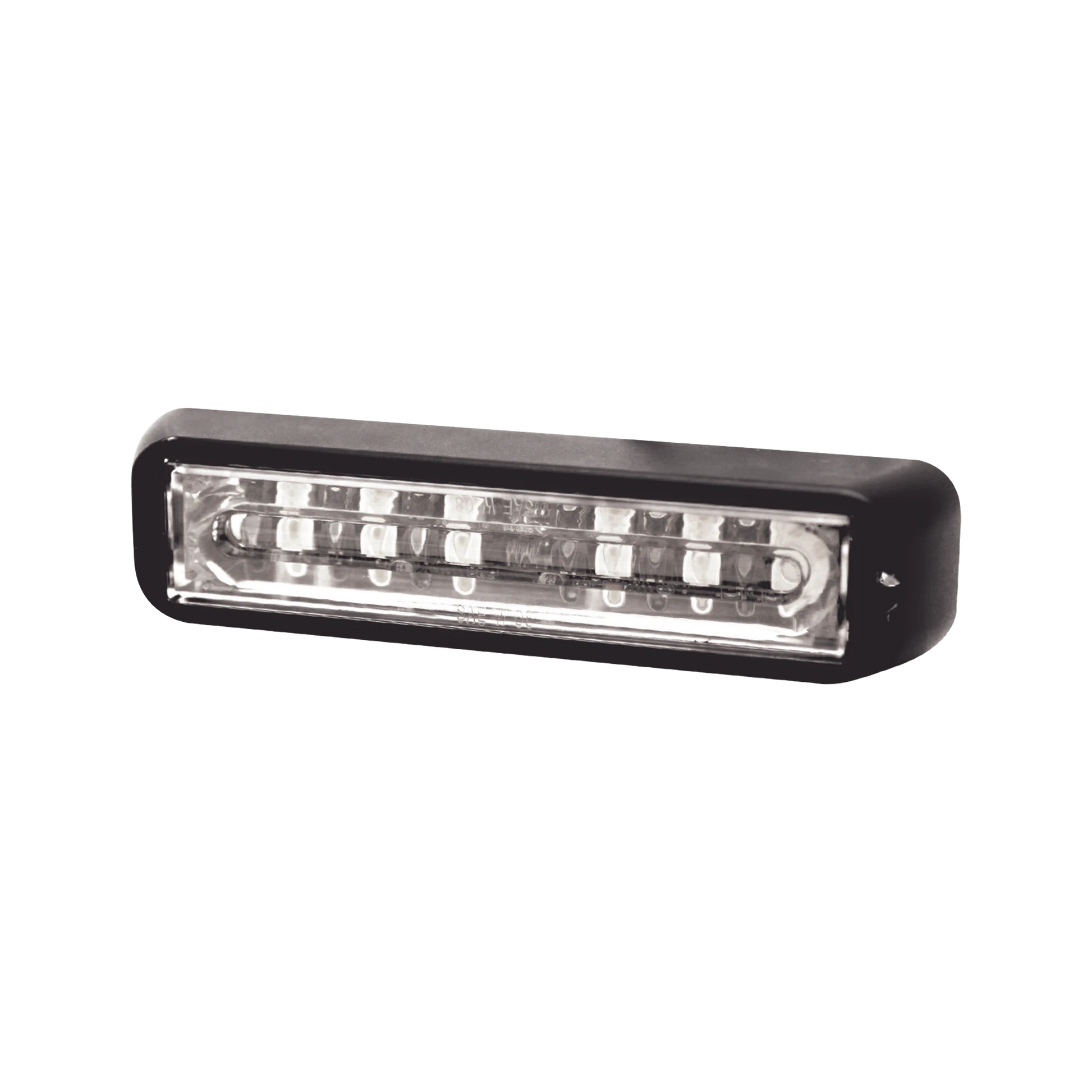 LUZ DIRECCIONAL 180 GRADOS AMBAR- AZUL CON LUZ DE TRABAJO-Luces Perimetrales-ECCO-Bsai Seguridad & Controles