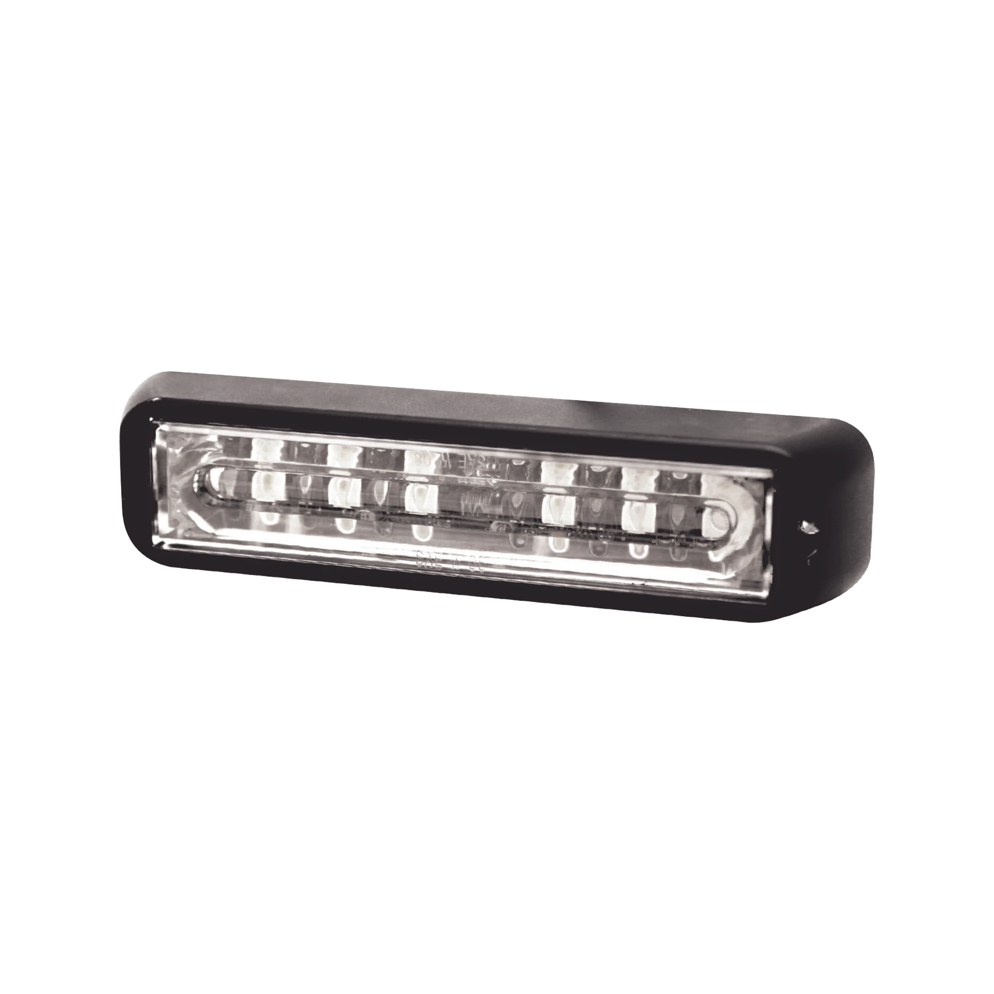 LUZ DIRECCIONAL 180 GRADOS AMBAR- AZUL CON LUZ DE TRABAJO-Luces Perimetrales-ECCO-Bsai Seguridad & Controles