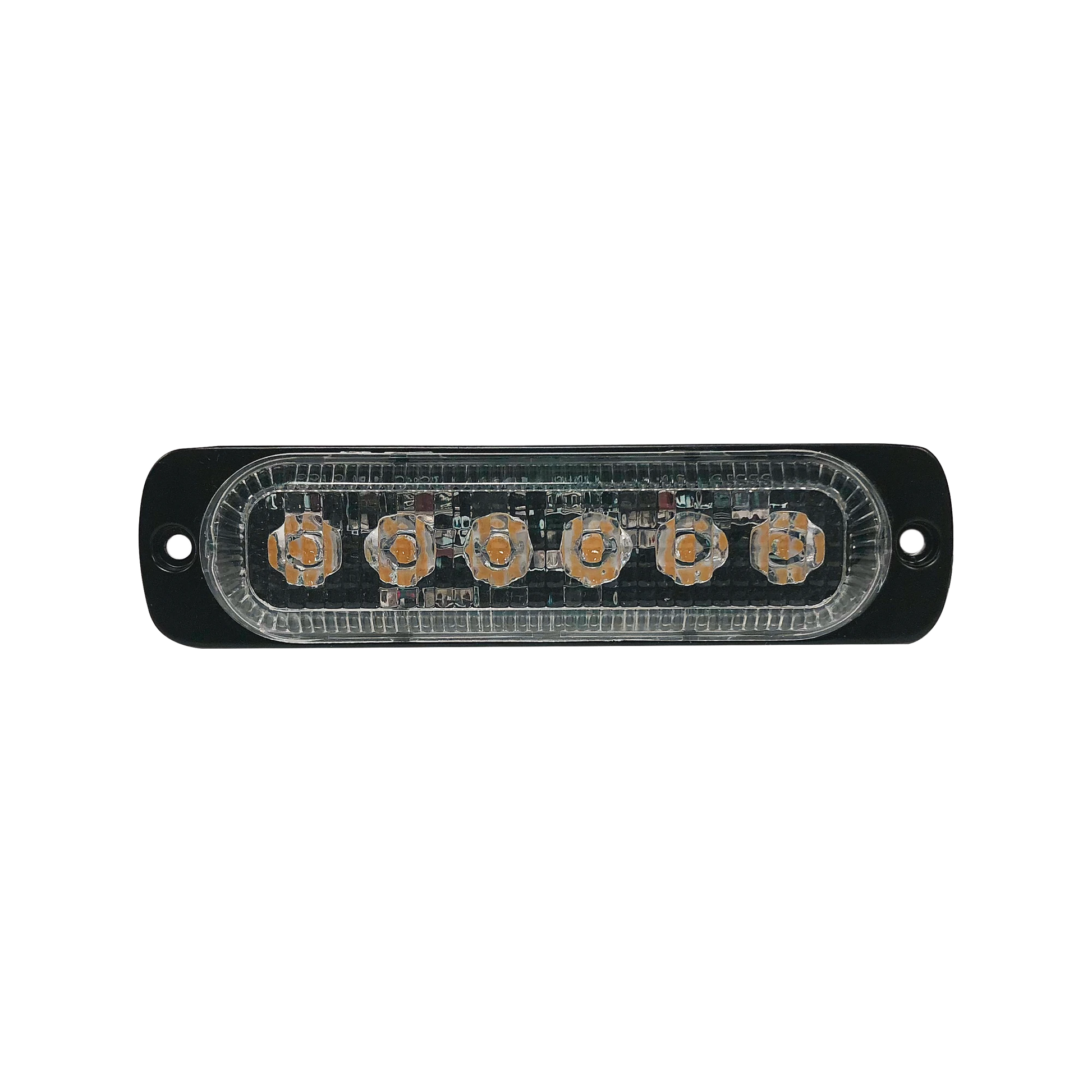 LUZ DIRECCIONAL CON 6 LEDS, COLOR AMBAR, 12-24 VCC-Luces Auxiliares-ECCO-Bsai Seguridad & Controles