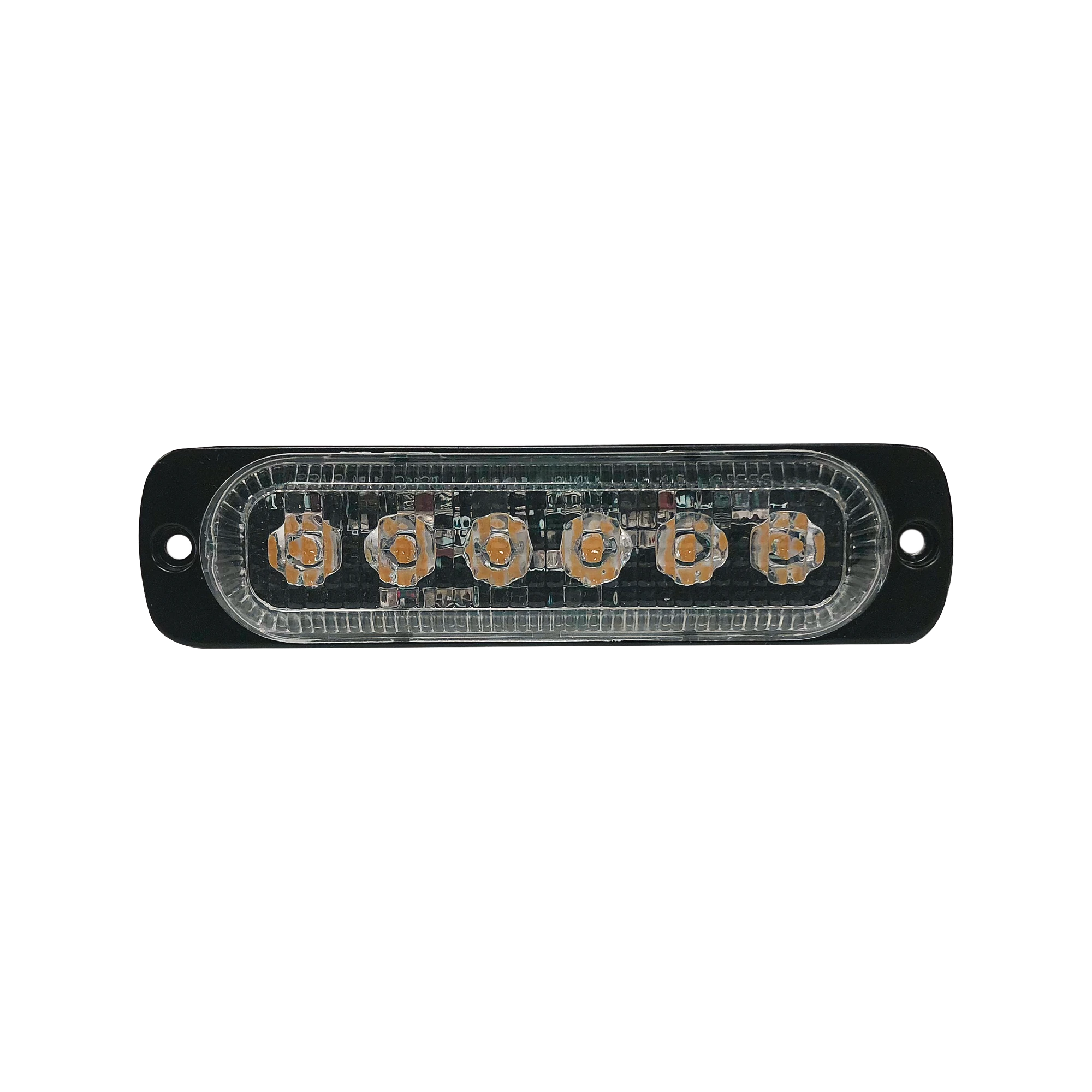 LUZ DIRECCIONAL CON 6 LEDS, COLOR AMBAR, 12-24 VCC-Luces Auxiliares-ECCO-Bsai Seguridad & Controles