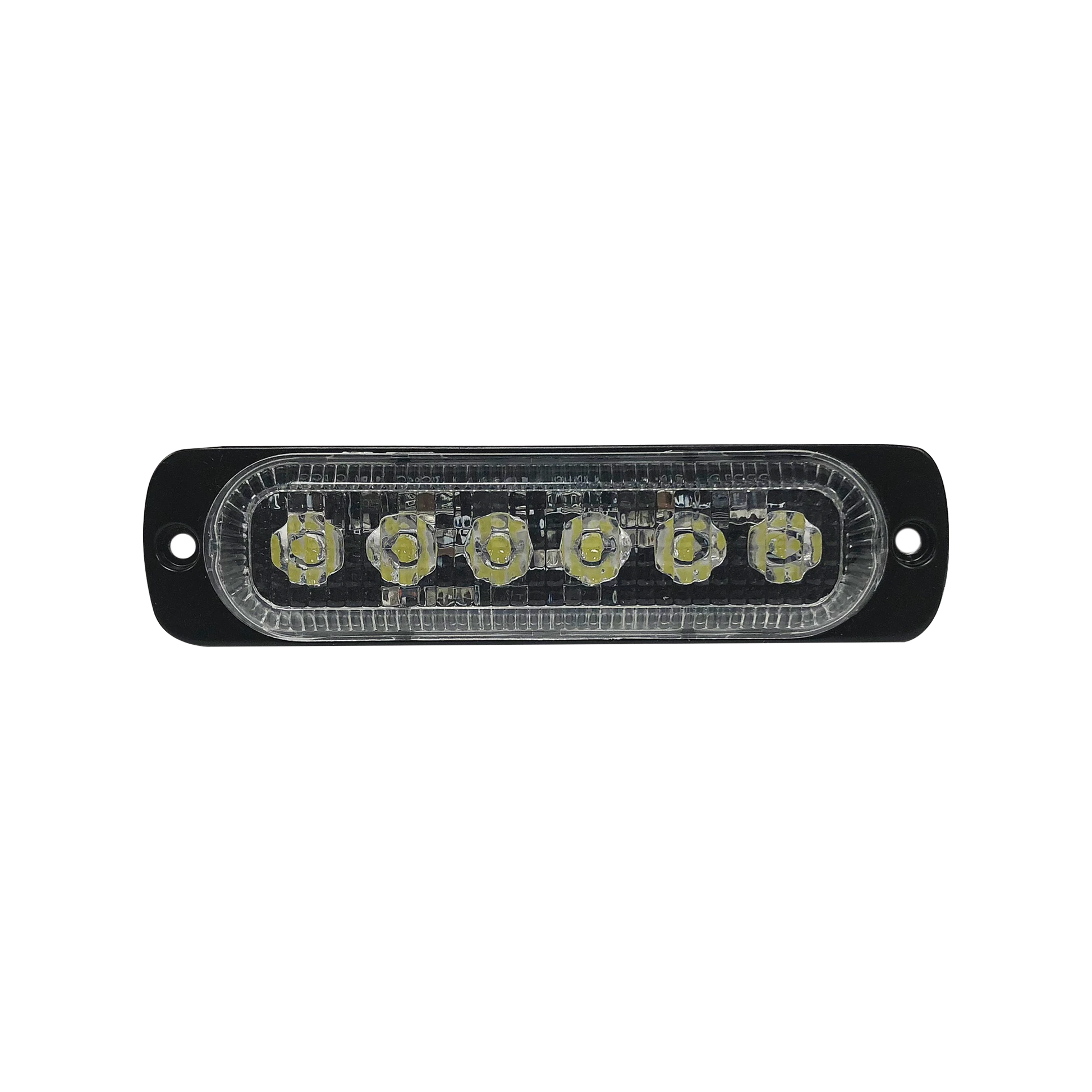 LUZ DIRECCIONAL CON 6 LEDS, COLOR CLARO, 12-24 VCC-Luces Auxiliares-ECCO-Bsai Seguridad & Controles
