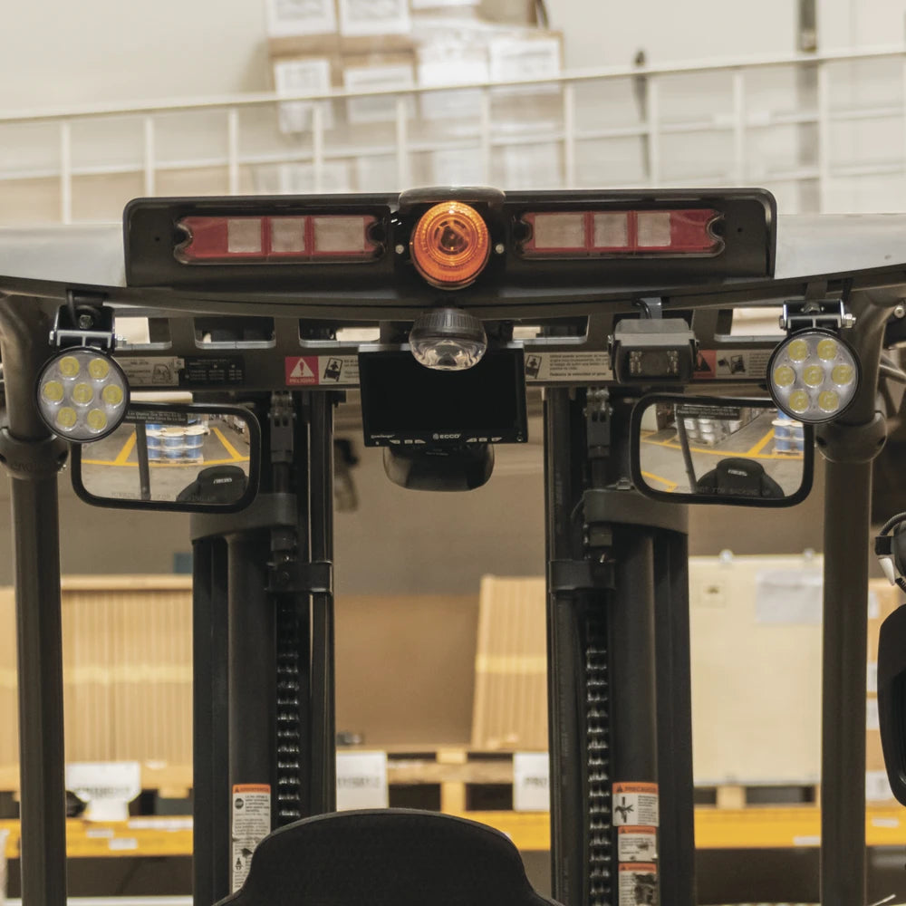 LUZ LED LÍMITE DE ARCO COLOR ROJO, PARA ZONAS DE TRABAJO EN MONTACARGAS Y VEHICULOS-Estrobos/Giratorias-ECCO-Bsai Seguridad & Controles