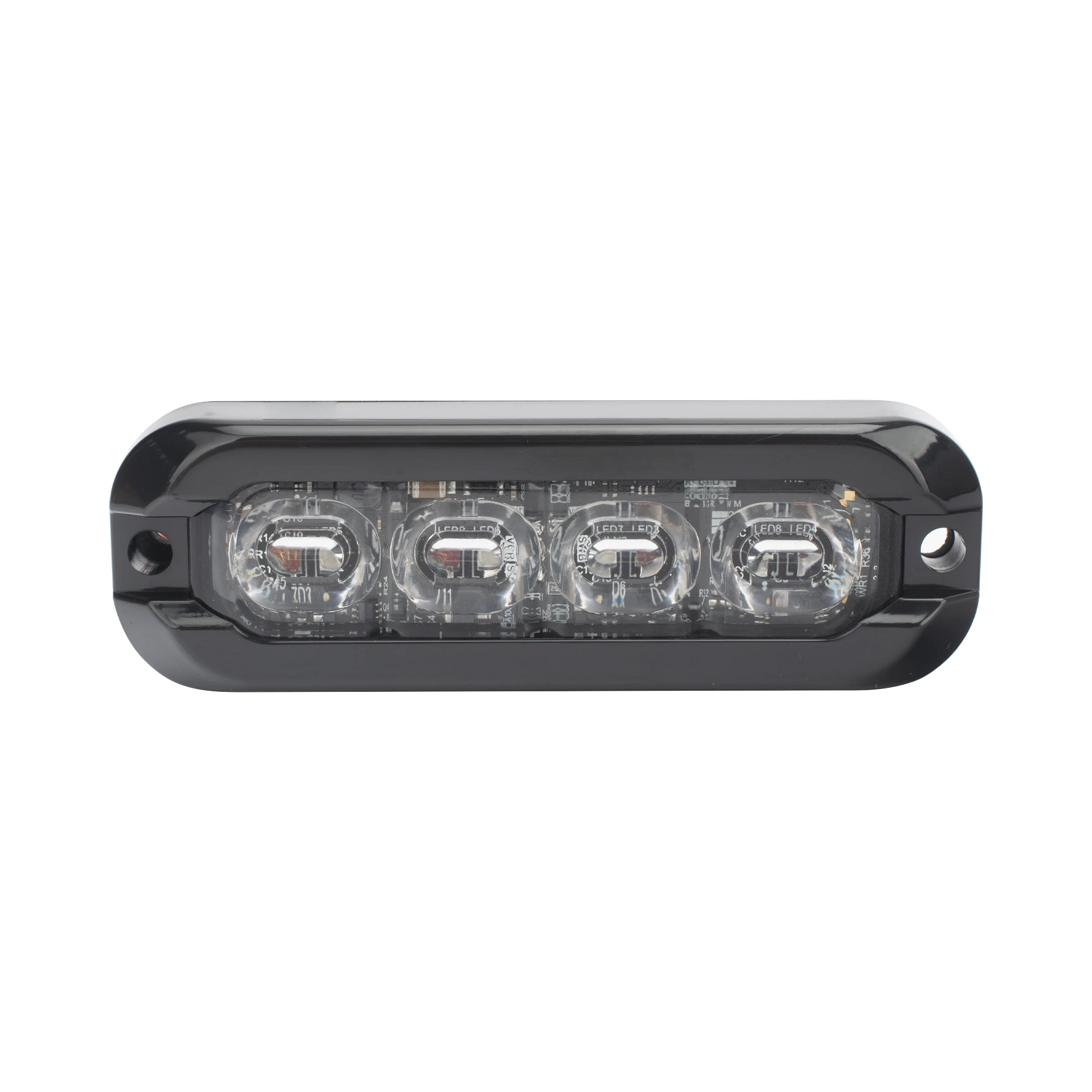 LUZ PERIMETRAL , 8 LED ULTRA BRILLANTES, DUAL COLOR ROJO / AZUL-Luces Auxiliares Vehiculares-ECCO-Bsai Seguridad & Controles