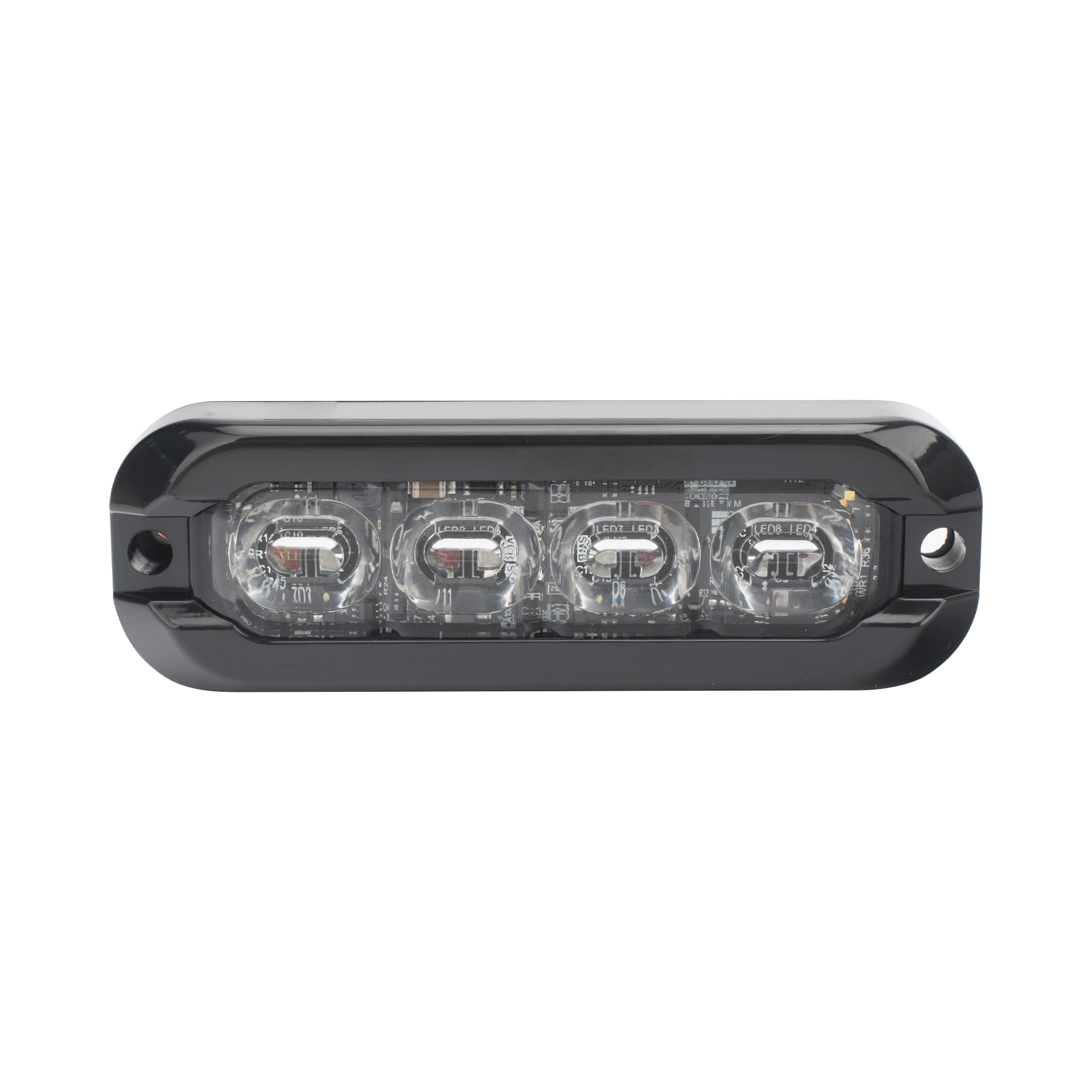 LUZ PERIMETRAL , 8 LED ULTRA BRILLANTES, DUAL COLOR ROJO / AZUL-Luces Auxiliares Vehiculares-ECCO-Bsai Seguridad & Controles