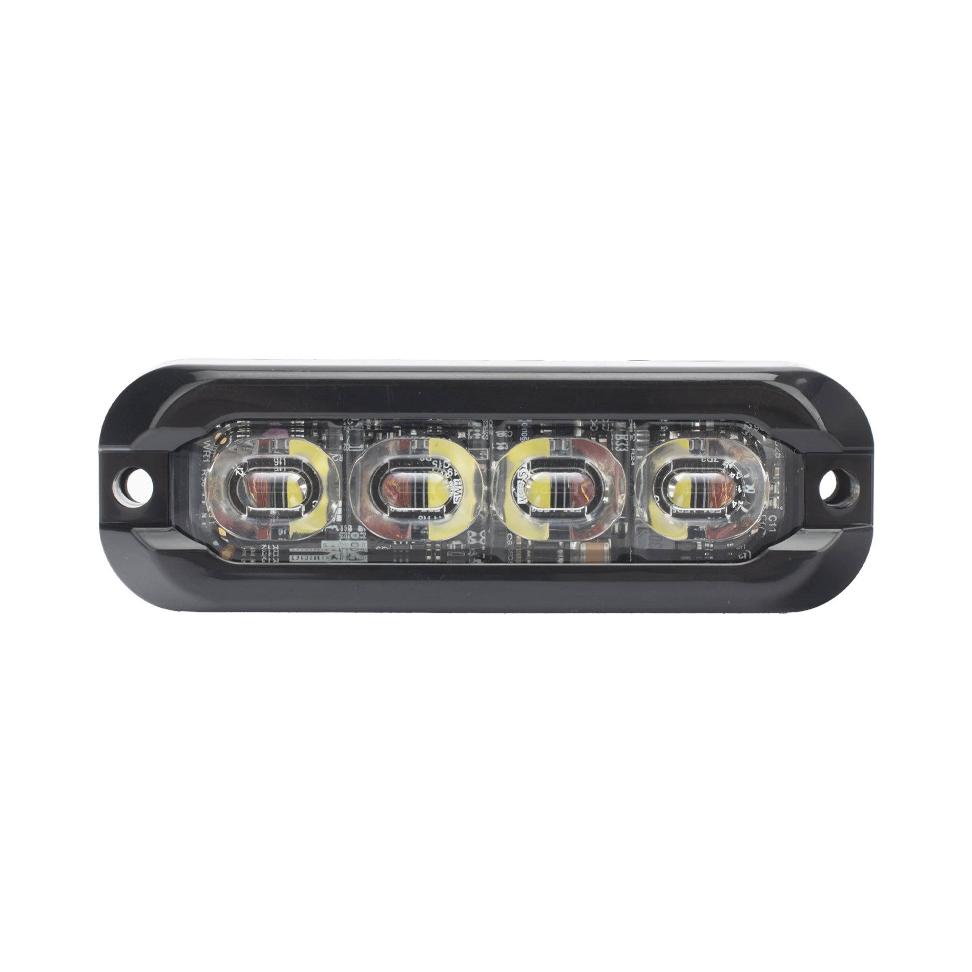 LUZ PERIMETRAL , 8 LED ULTRA BRILLANTES, DUAL COLOR ROJO / CLARO-Luces Auxiliares Vehiculares-ECCO-Bsai Seguridad & Controles