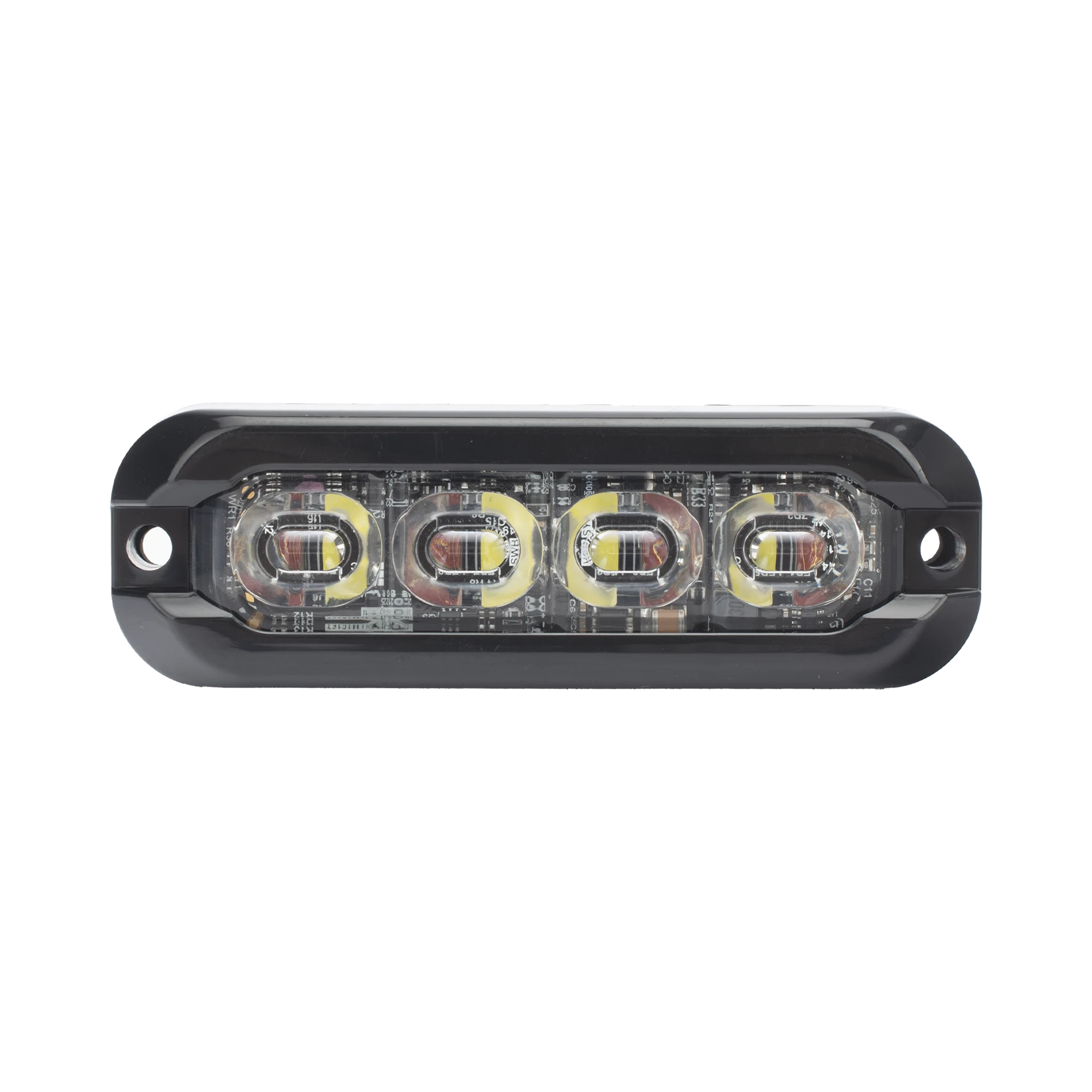 LUZ PERIMETRAL , 8 LED ULTRA BRILLANTES, DUAL COLOR ROJO / CLARO-Luces Auxiliares Vehiculares-ECCO-Bsai Seguridad & Controles