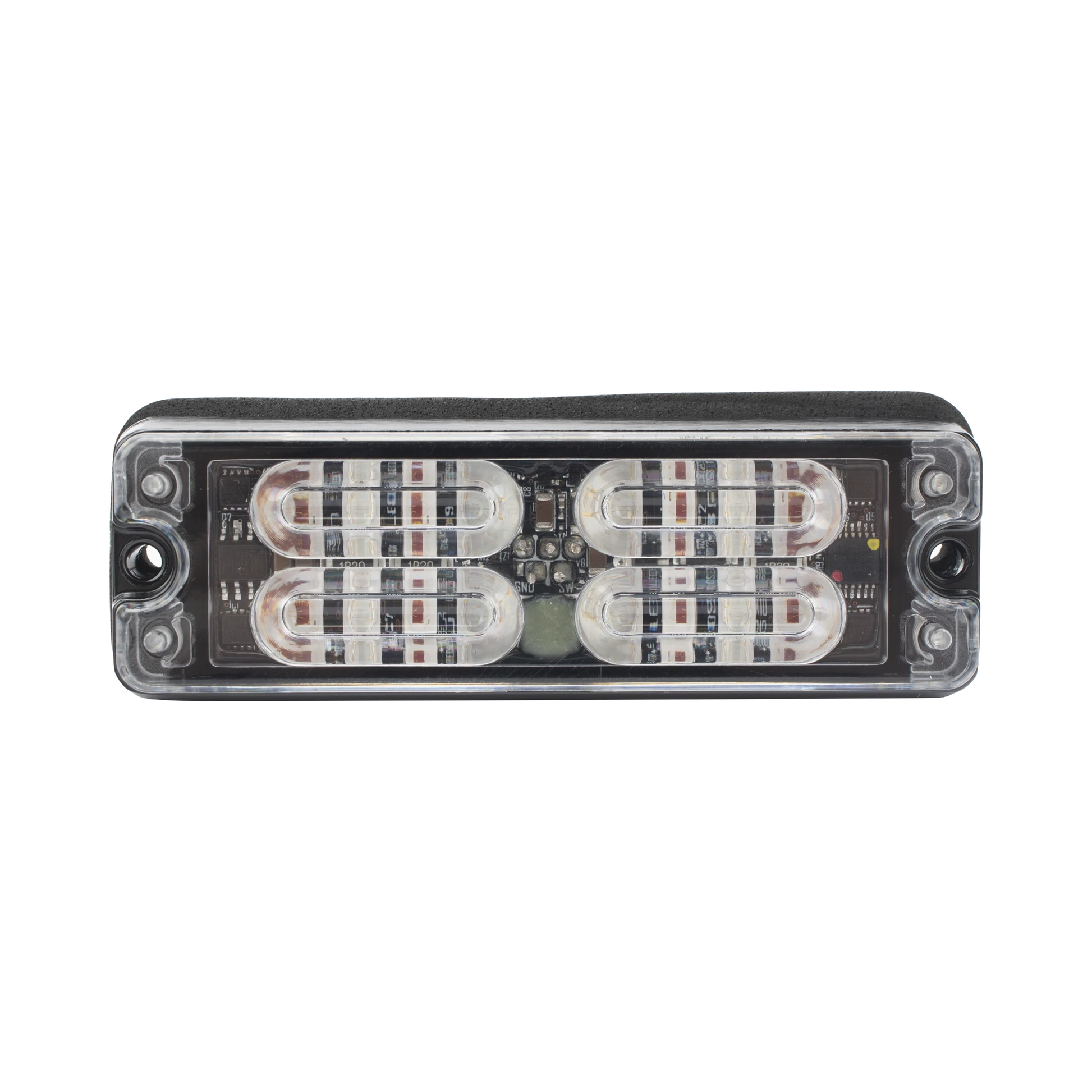 LUZ PERIMETRAL, 12 LED ULTRA BRILLANTES, COLOR ROJO / AZUL-Luces Auxiliares Vehiculares-ECCO-Bsai Seguridad & Controles