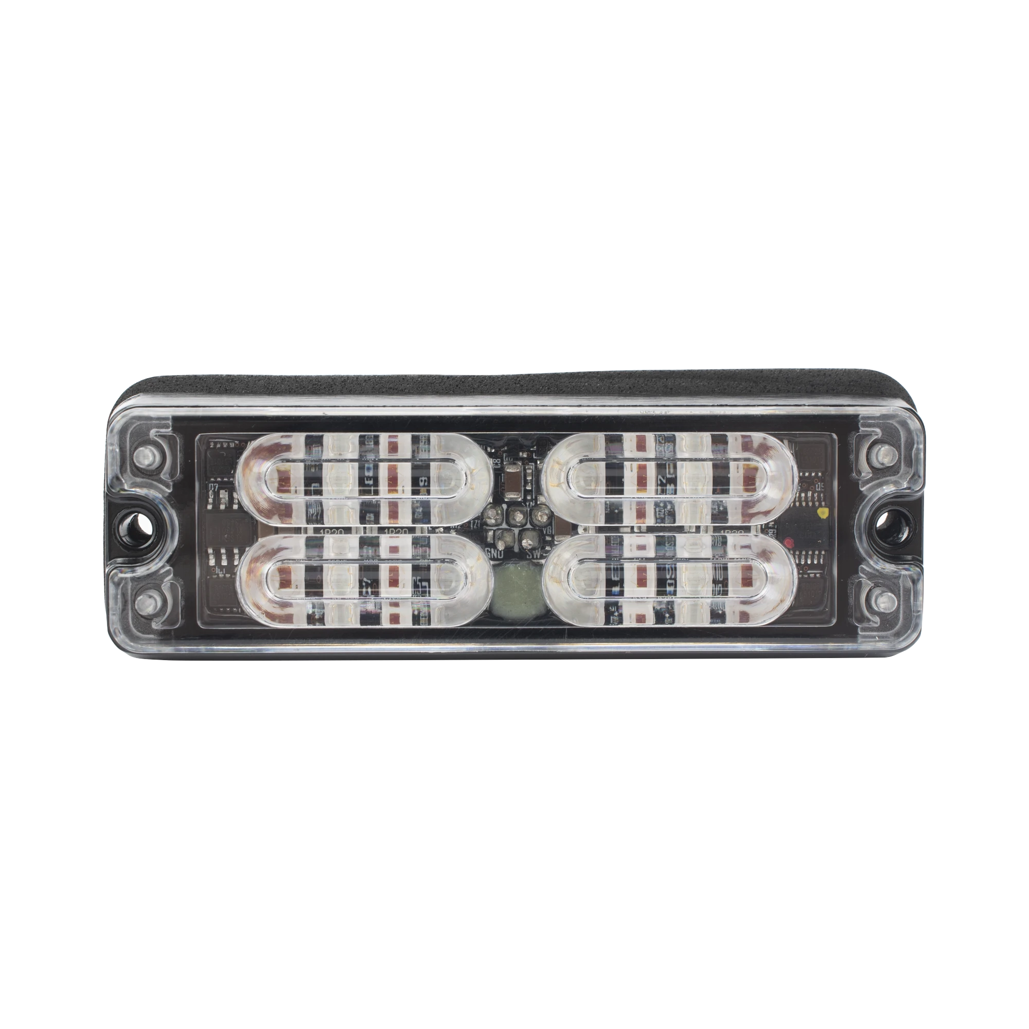LUZ PERIMETRAL, 12 LED ULTRA BRILLANTES, COLOR ROJO / AZUL-Luces Auxiliares Vehiculares-ECCO-Bsai Seguridad & Controles