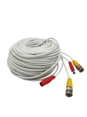 TCE LMG-BNC20W - CABLE ARMADO PARA VIDEO Y ENERGÍA 20M, BNC MACHO Y ALIMENTACIÓN DC, COLOR BLANCO, IDEAL PARA INSTALACIONES DE CCTV-Siamés-OEM-Bsai Seguridad & Controles