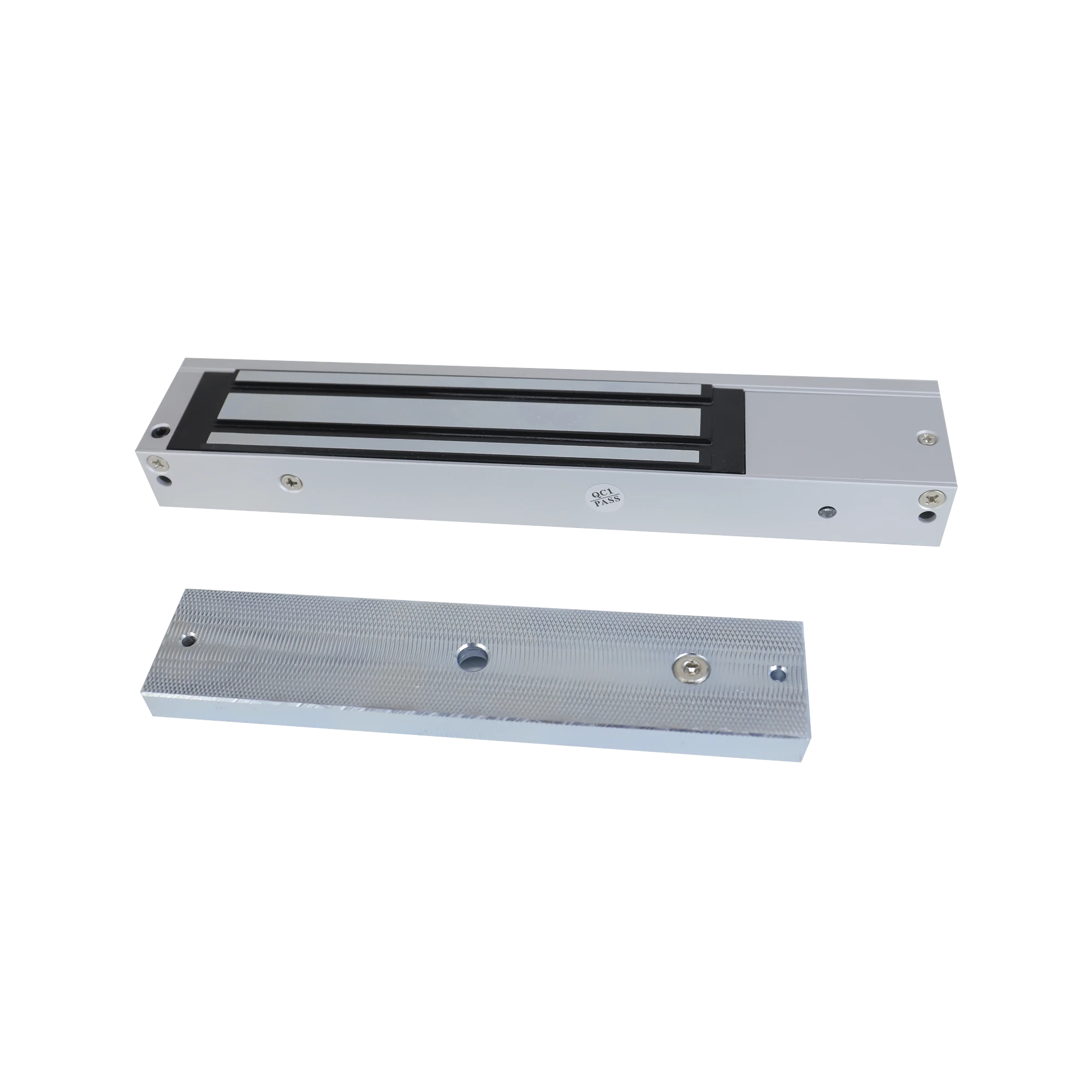 CHAPA MAGNÉTICA DE 600 LBS (272 KG) / MONTAJE EN PUERTA NORMAL O DE VIDRIO / CERTIFICADO CE / USO EN INTERIOR / MAGNETISMO ANTI-RESIDUAL-Cerraduras-HIKVISION-Bsai Seguridad & Controles