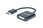 MANHATTAN 152228 - ADAPTADOR DISPLAYPORT 1.2A A DVI-D DISPLAYPORT 1.2A MACHO A DVI-D HEMBRA, ACTIVO, 23 CM (9 IN.), NEGRO-Accesorios HDMI-MANHATTAN-Bsai Seguridad & Controles