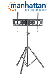 Soportes y Bases MANHATTAN 461412- Soporte de Piso para Pantallas de 37 a 70 Pulgadas/ 35 Kg de Carga/ Trípode con Ajuste de Altura de 1.24 a 1.88 Mts/ Ajuste de Inclinación/ VESA 200/ 400x200/ 300/ 400/ 600x400/-Soportes y Bases-MANHATTAN-Bsai Seguridad & Controles
