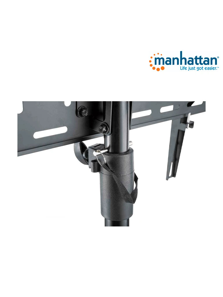 Soportes y Bases MANHATTAN 461412- Soporte de Piso para Pantallas de 37 a 70 Pulgadas/ 35 Kg de Carga/ Trípode con Ajuste de Altura de 1.24 a 1.88 Mts/ Ajuste de Inclinación/ VESA 200/ 400x200/ 300/ 400/ 600x400/-Soportes y Bases-MANHATTAN-Bsai Seguridad & Controles