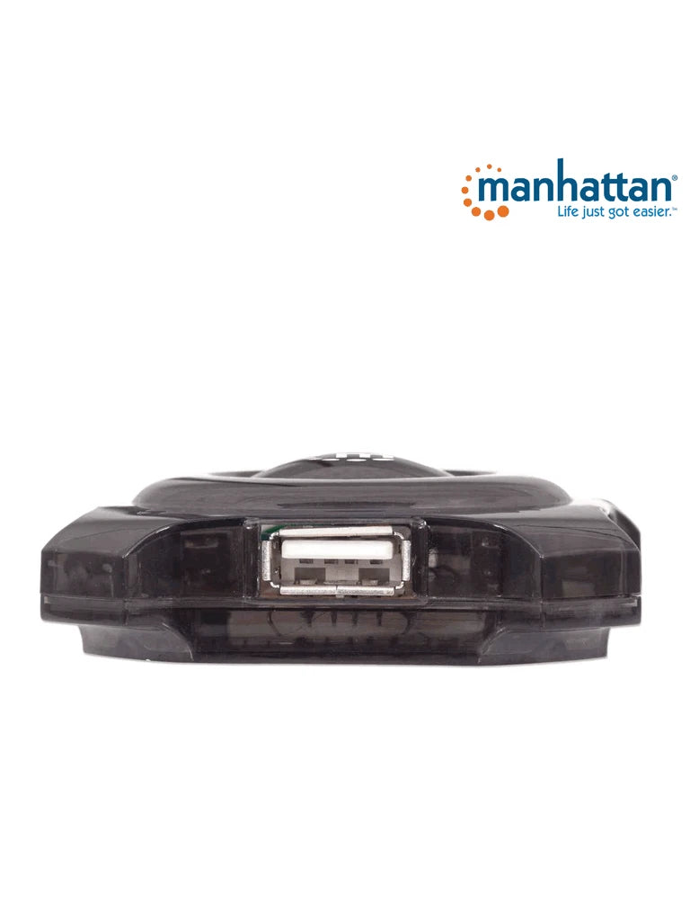 MANHATTAN 162272 - MINI USB DE 4 PUERTOS QUE PROVEEN ENERGÍA/ SOPORTA ESPECIFICACIONES USB 1.1/ SOPORTA DISPOSITIVOS Y PUERTOS USB 2.0 (HASTA 12 MBPS)/-Accesorios y Cables USB-MANHATTAN-Bsai Seguridad & Controles