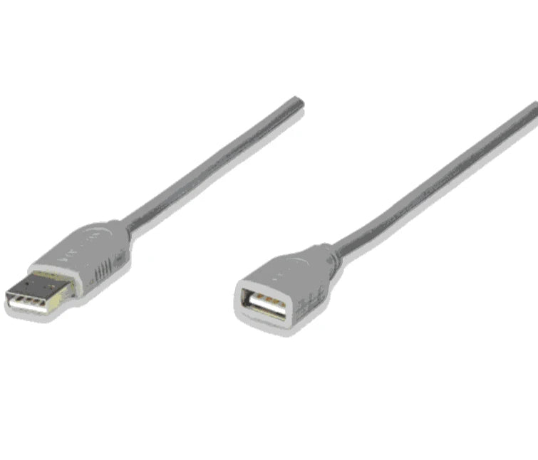 MANHATTAN 165211 - CABLE DE EXTENSIÓN USB MACHO A USB HEMBRA/ 1.8 METROS/ VELOCIDAD MÁXIMA DE HASTA 12 MBPS/ UL 2725/ USB 1.1/-Accesorios y Cables USB-MANHATTAN-Bsai Seguridad & Controles