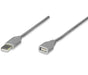 MANHATTAN 165211 - CABLE DE EXTENSIÓN USB MACHO A USB HEMBRA/ 1.8 METROS/ VELOCIDAD MÁXIMA DE HASTA 12 MBPS/ UL 2725/ USB 1.1/-Accesorios y Cables USB-MANHATTAN-MAN1760070-Bsai Seguridad & Controles