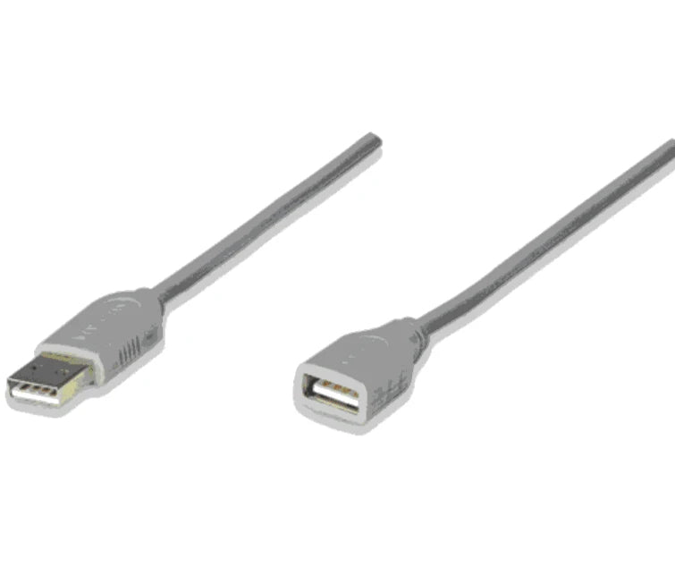 MANHATTAN 340960 - CABLE DE EXTENSIÓN USB MACHO A USB HEMBRA/ 4.5 METROS/ VELOCIDAD MÁXIMA DE HASTA 12 MBPS/ UL 2725/ USB 1.1/-Accesorios y Cables USB-MANHATTAN-Bsai Seguridad & Controles