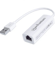 MANHATTAN 506731 - ADAPTADOR FAST ETHERNET USB DE ALTA VELOCIDAD 2.0/ VELOCIDAD HASTA 100 MBPS FAST ETHERNET/ HOT SWAP/ FULL DÚPLEX CON DETECCIÓN AUTOMÁTICA DE LA VELOCIDAD/ CERTIFICACIONES: FCC CLASE B, MARCA CE, ROHS/-Accesorios y Cables USB-MANHATTAN-Bsai Seguridad & Controles