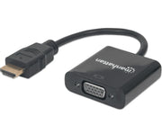 MANHATTAN 151467 - CONVERTIDOR HDMI A VGA/ PUERTO HDMI MACHO A VGA HEMBRA/ IMÁGENES EN ALTA DEFINICIÓN EN MONITOR VGA/-HDMI-MANHATTAN-Bsai Seguridad & Controles